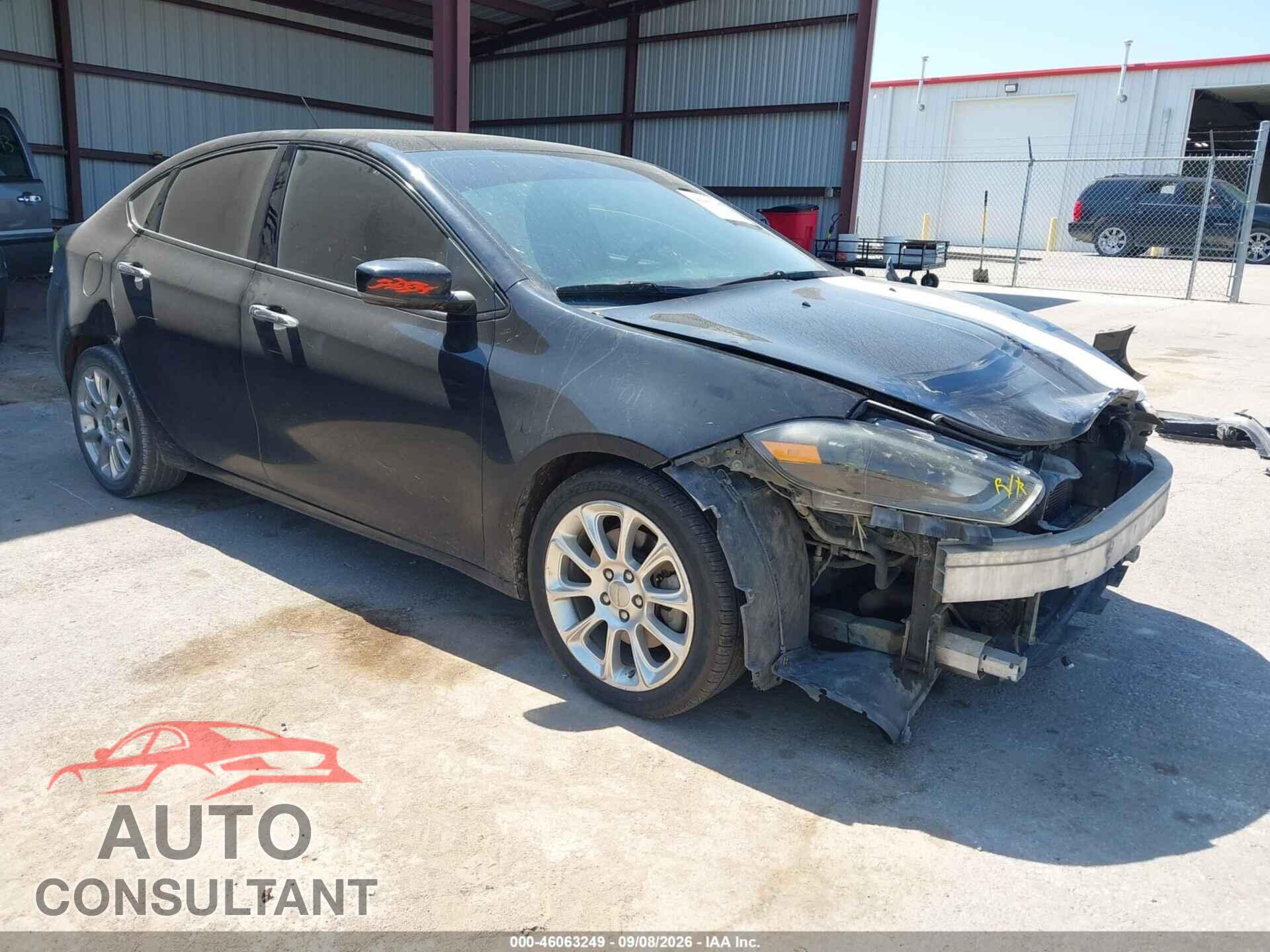 DODGE DART 2013 - 1C3CDFCH2DD143623
