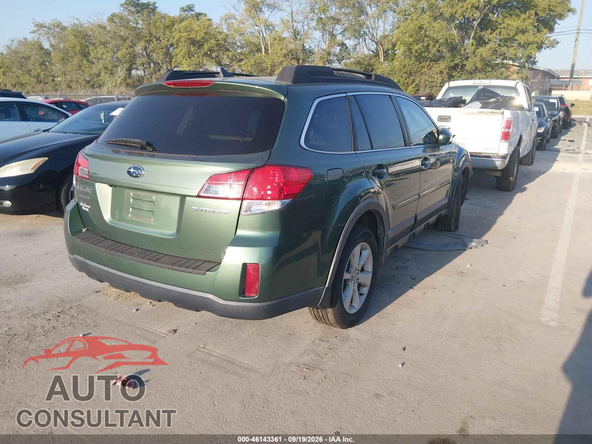 SUBARU OUTBACK 2014 - 4S4BRCDC4E3308519