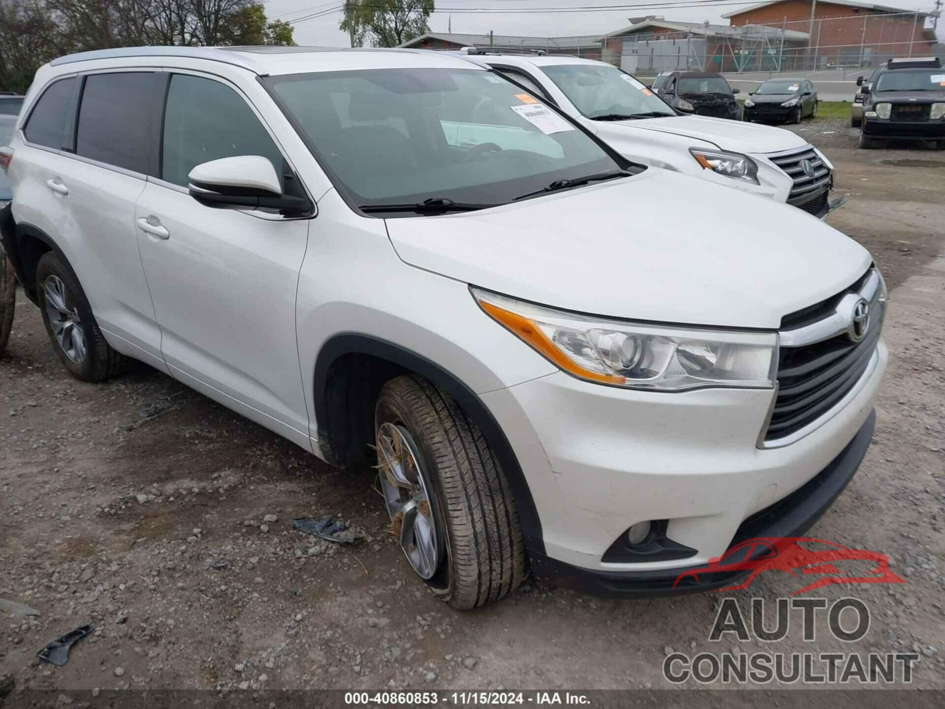 TOYOTA HIGHLANDER 2014 - 5TDKKRFH5ES032922