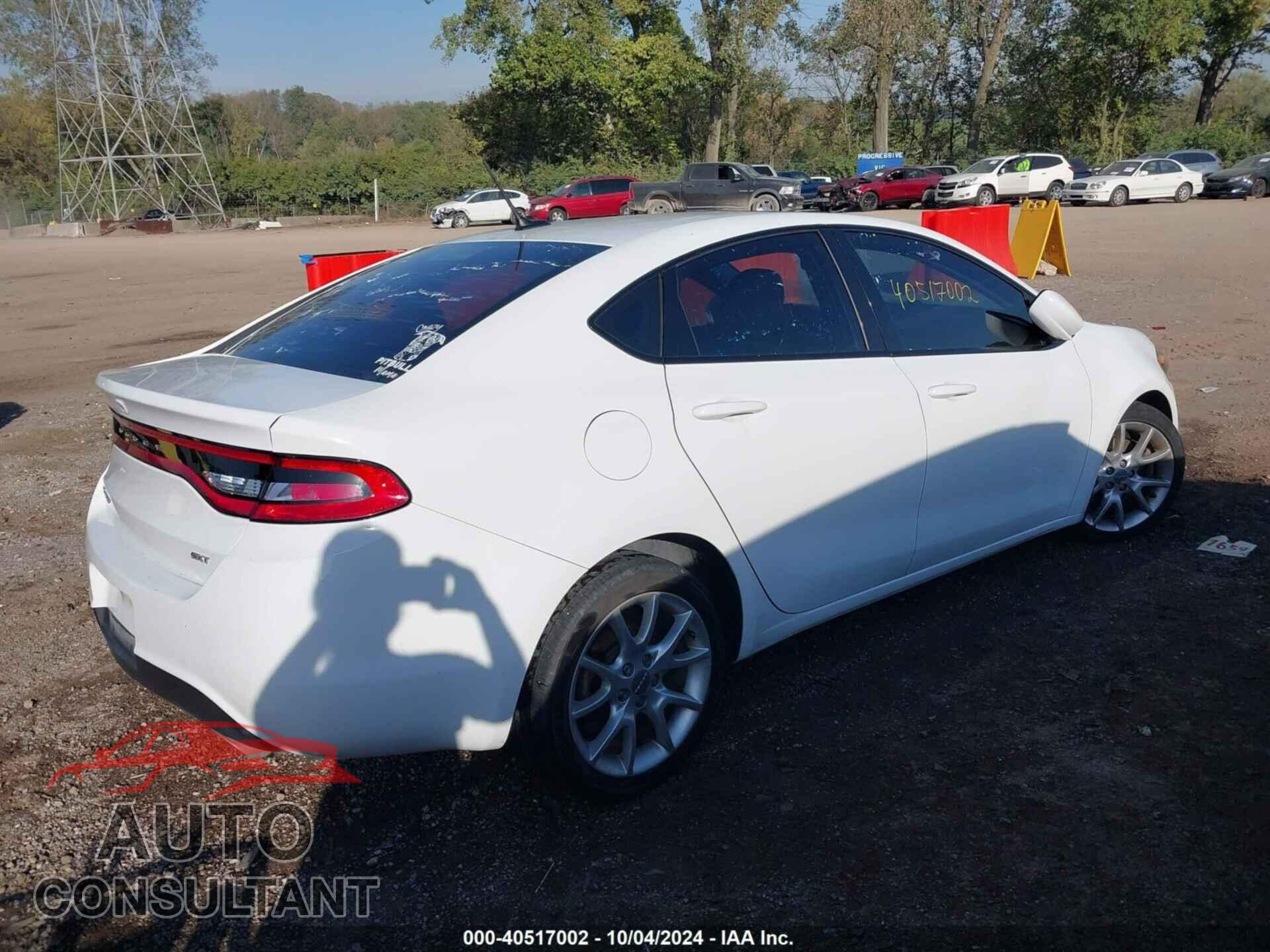 DODGE DART 2013 - 1C3CDFBA5DD332514