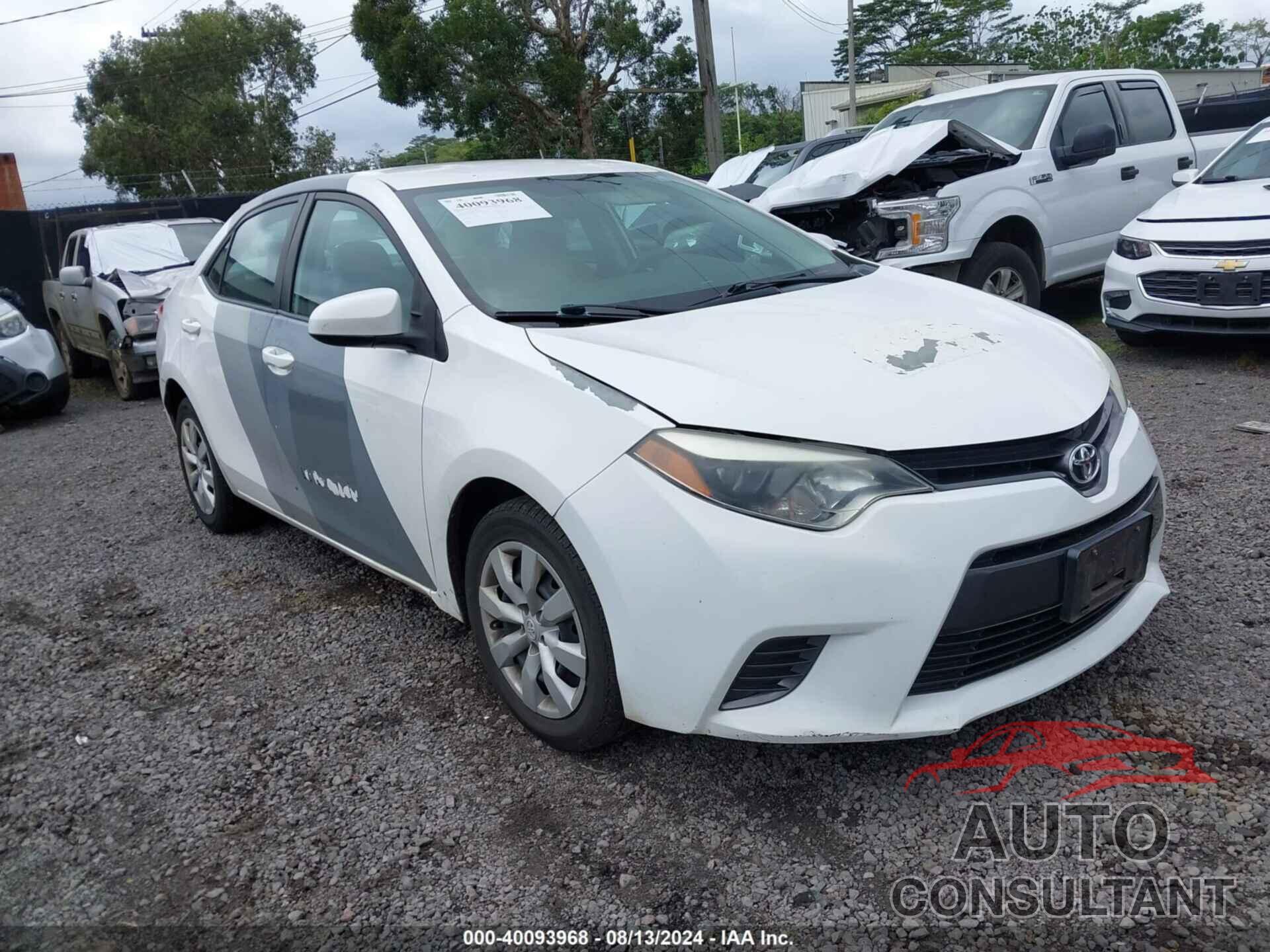 TOYOTA COROLLA 2016 - 5YFBURHE3GP417890