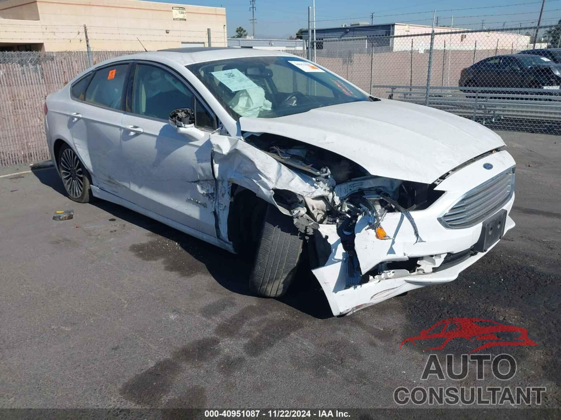 FORD FUSION HYBRID 2017 - 3FA6P0RU2HR182524