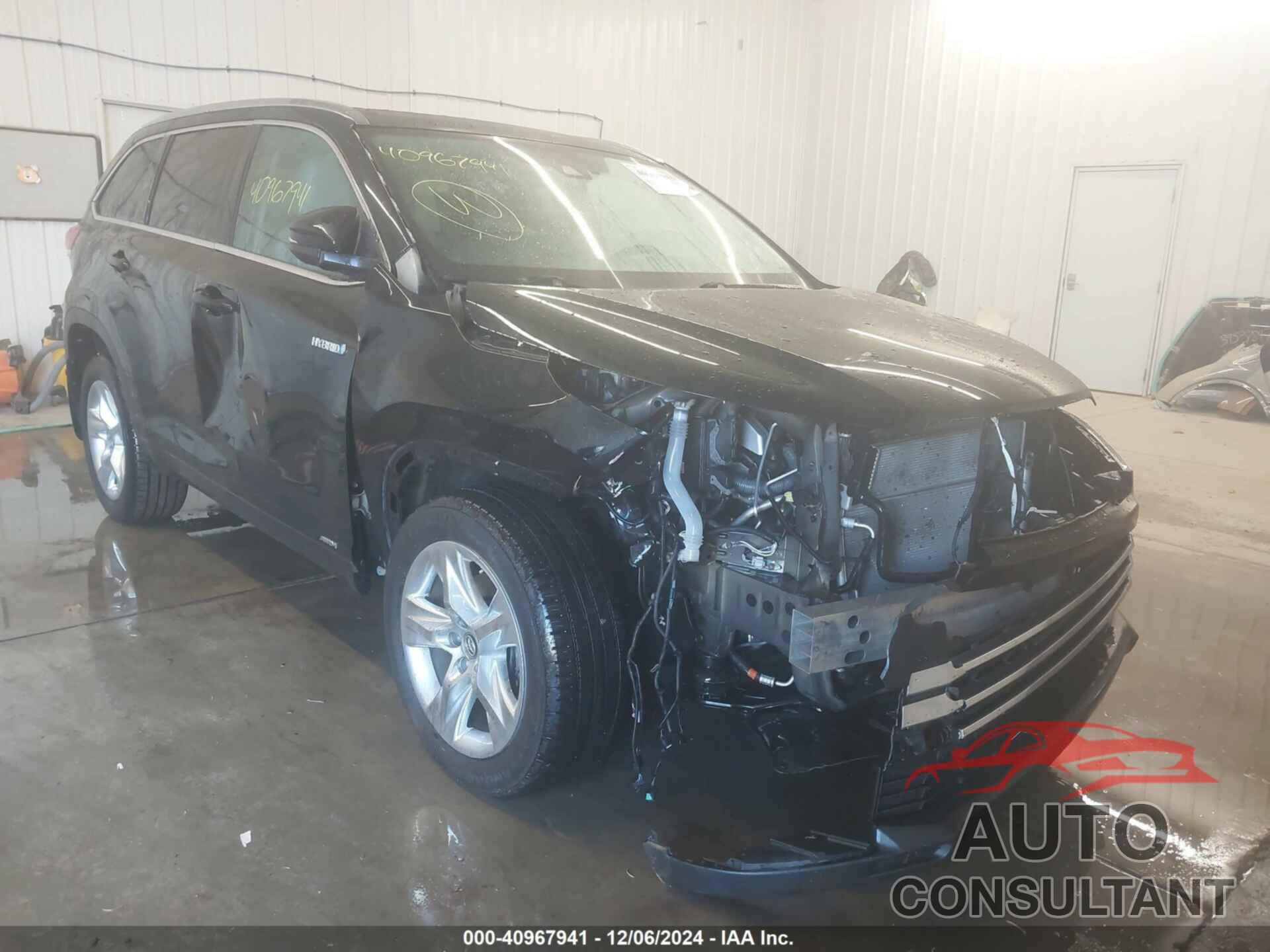 TOYOTA HIGHLANDER HYBRID 2019 - 5TDDGRFH9KS073799