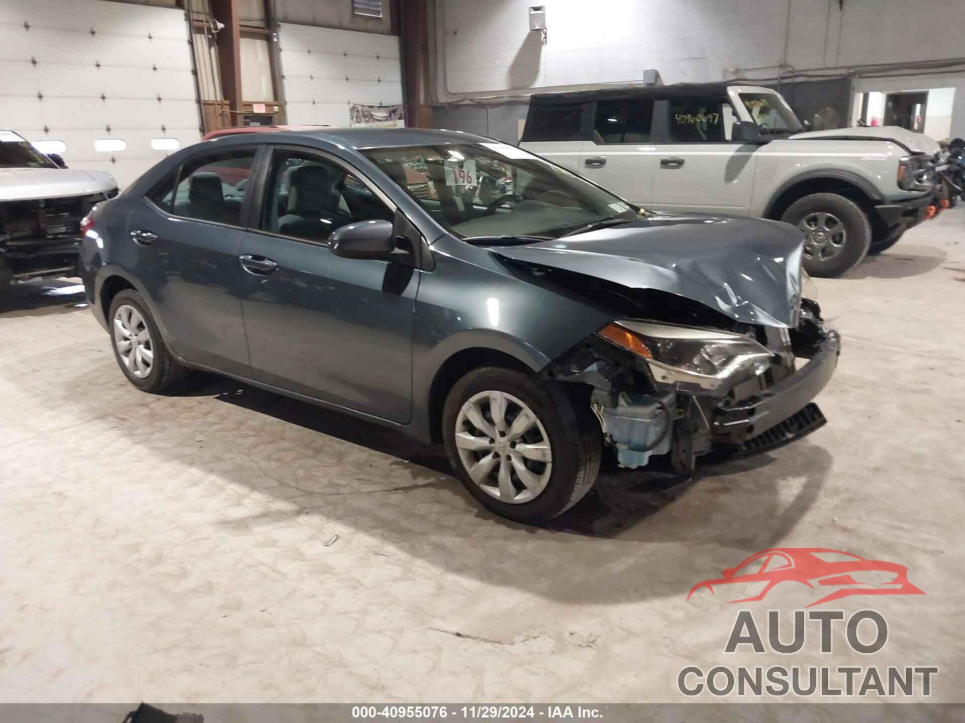 TOYOTA COROLLA 2014 - 2T1BURHEXEC012509