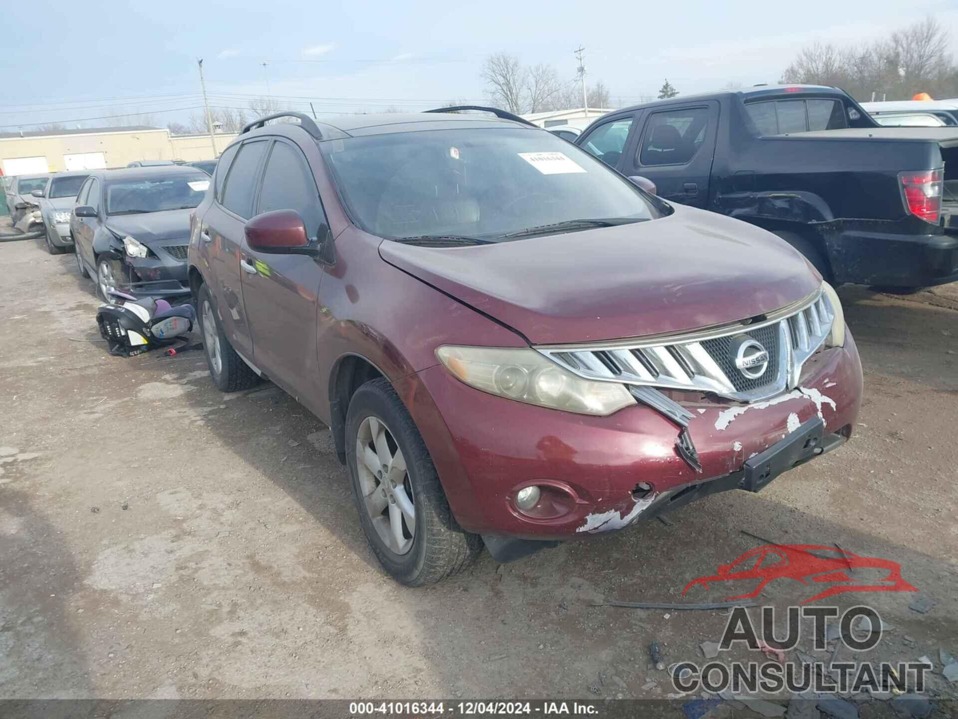 NISSAN MURANO 2009 - JN8AZ18W99W147831