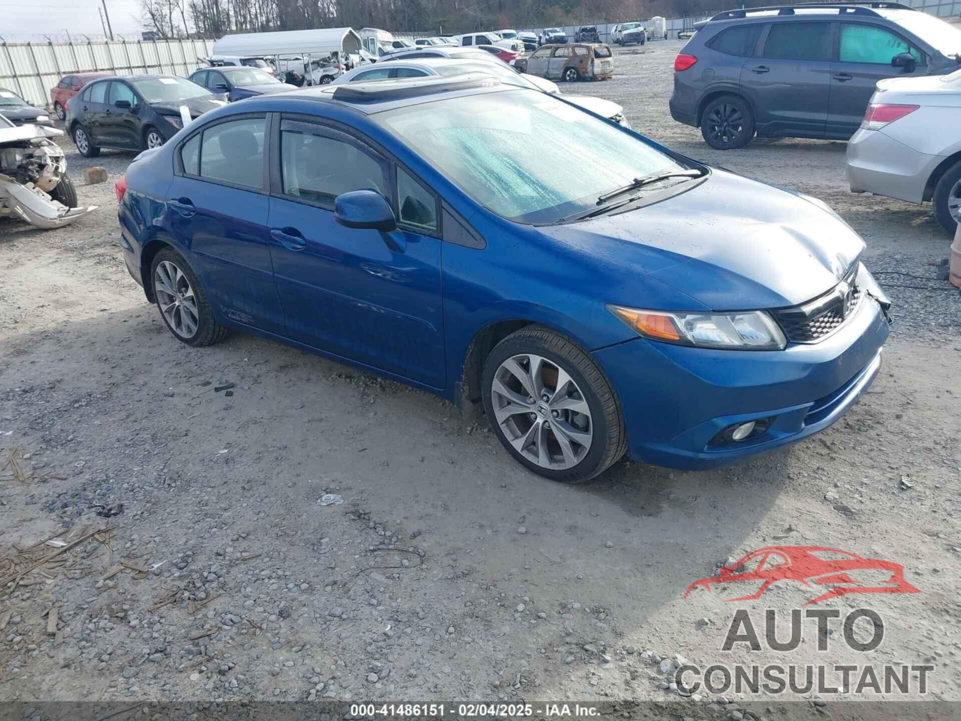 HONDA CIVIC 2012 - 2HGFB6E50CH702087