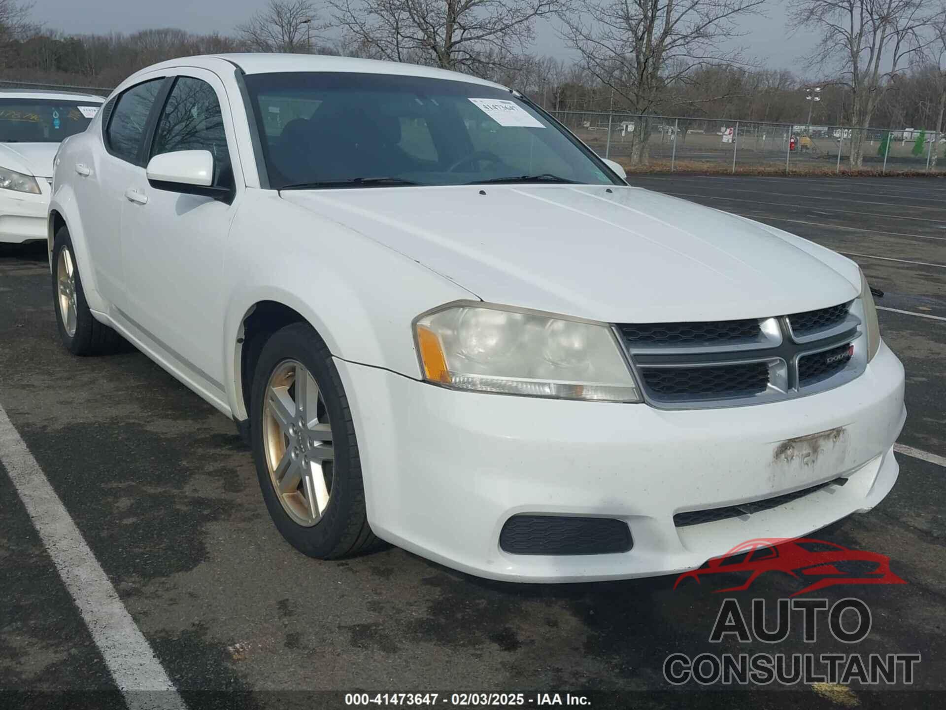 DODGE AVENGER 2012 - 1C3CDZCB2CN237118