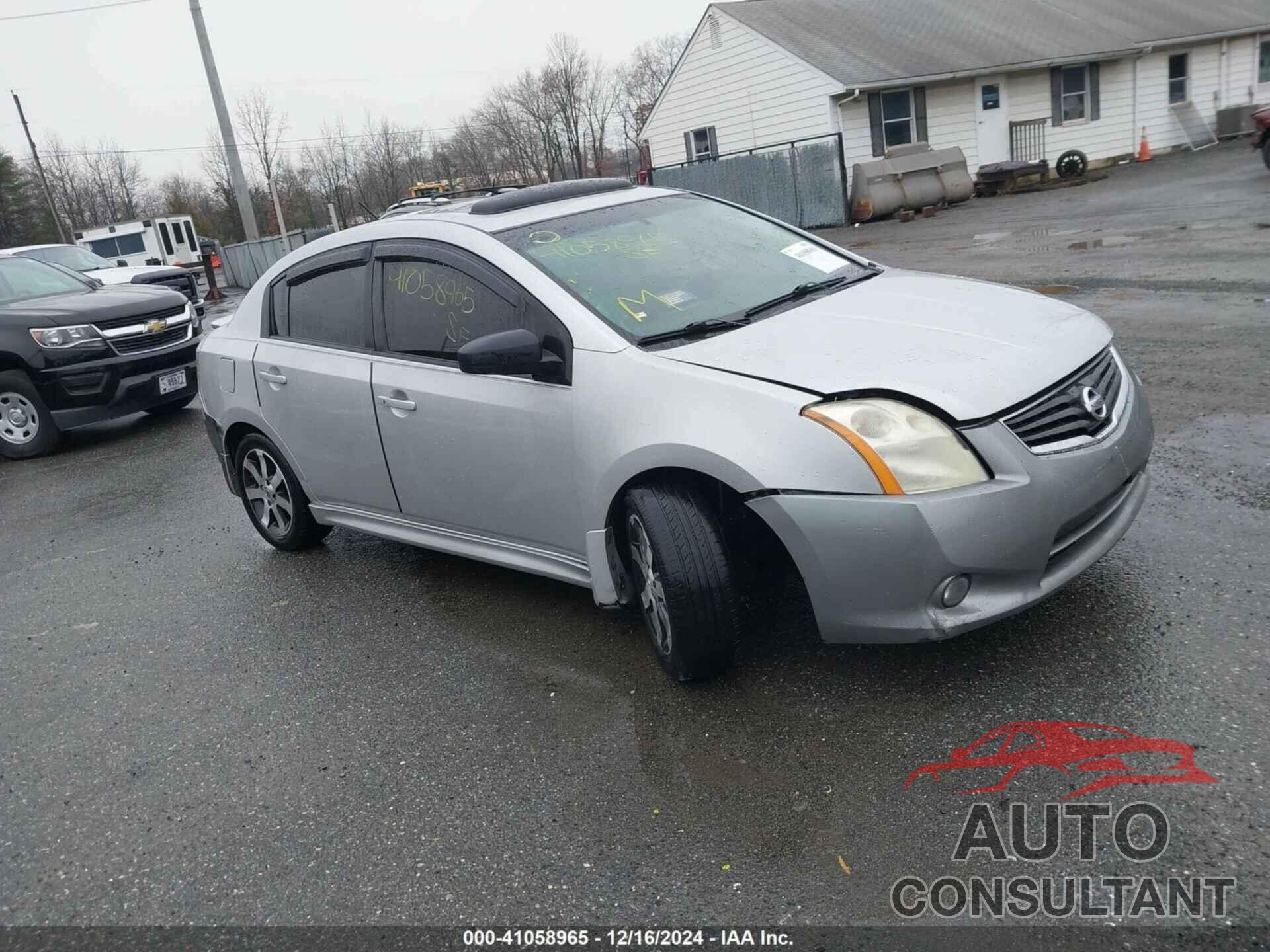 NISSAN SENTRA 2012 - 3N1AB6AP8CL780630