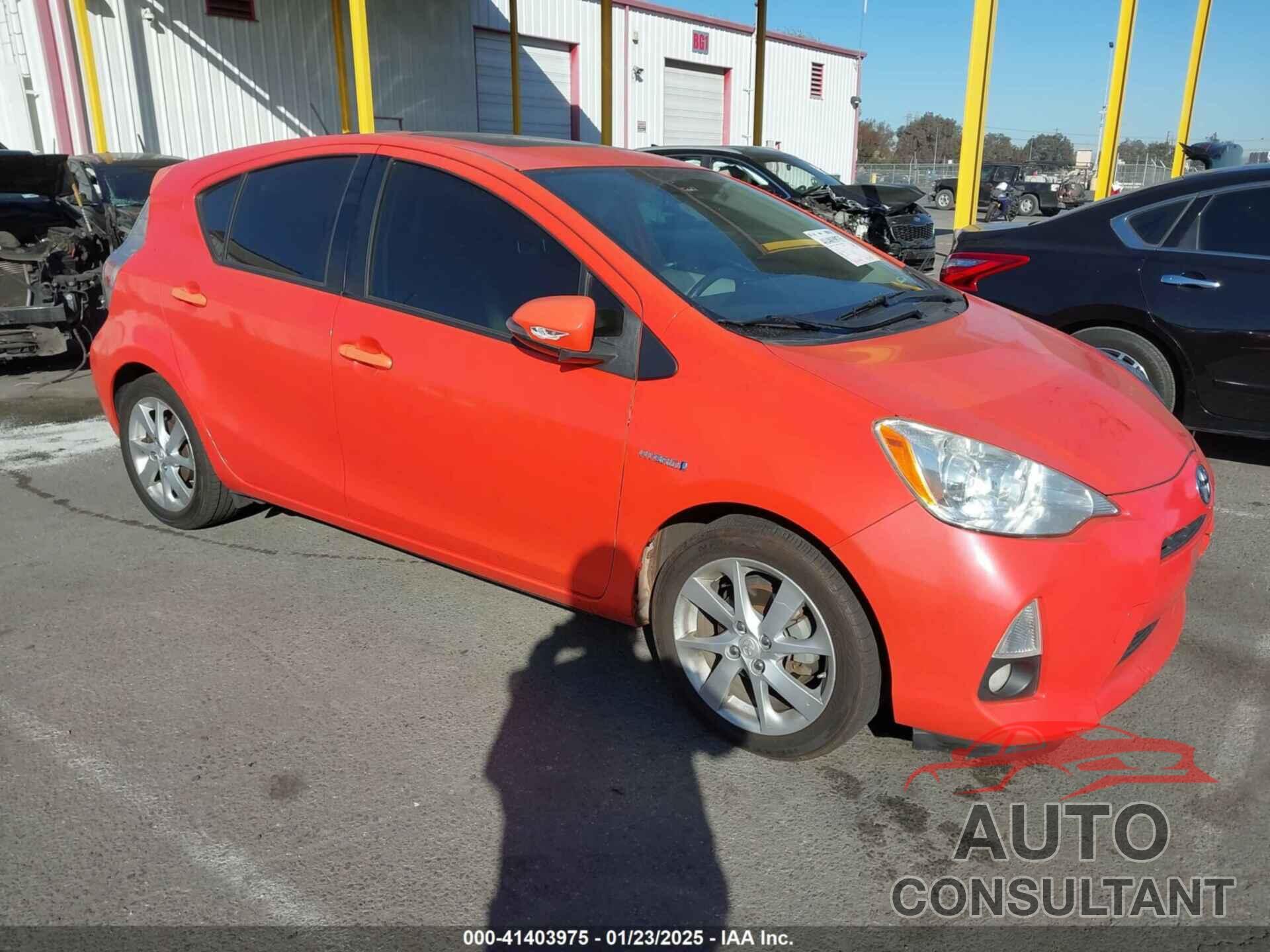 TOYOTA PRIUS C 2012 - JTDKDTB35C1010317