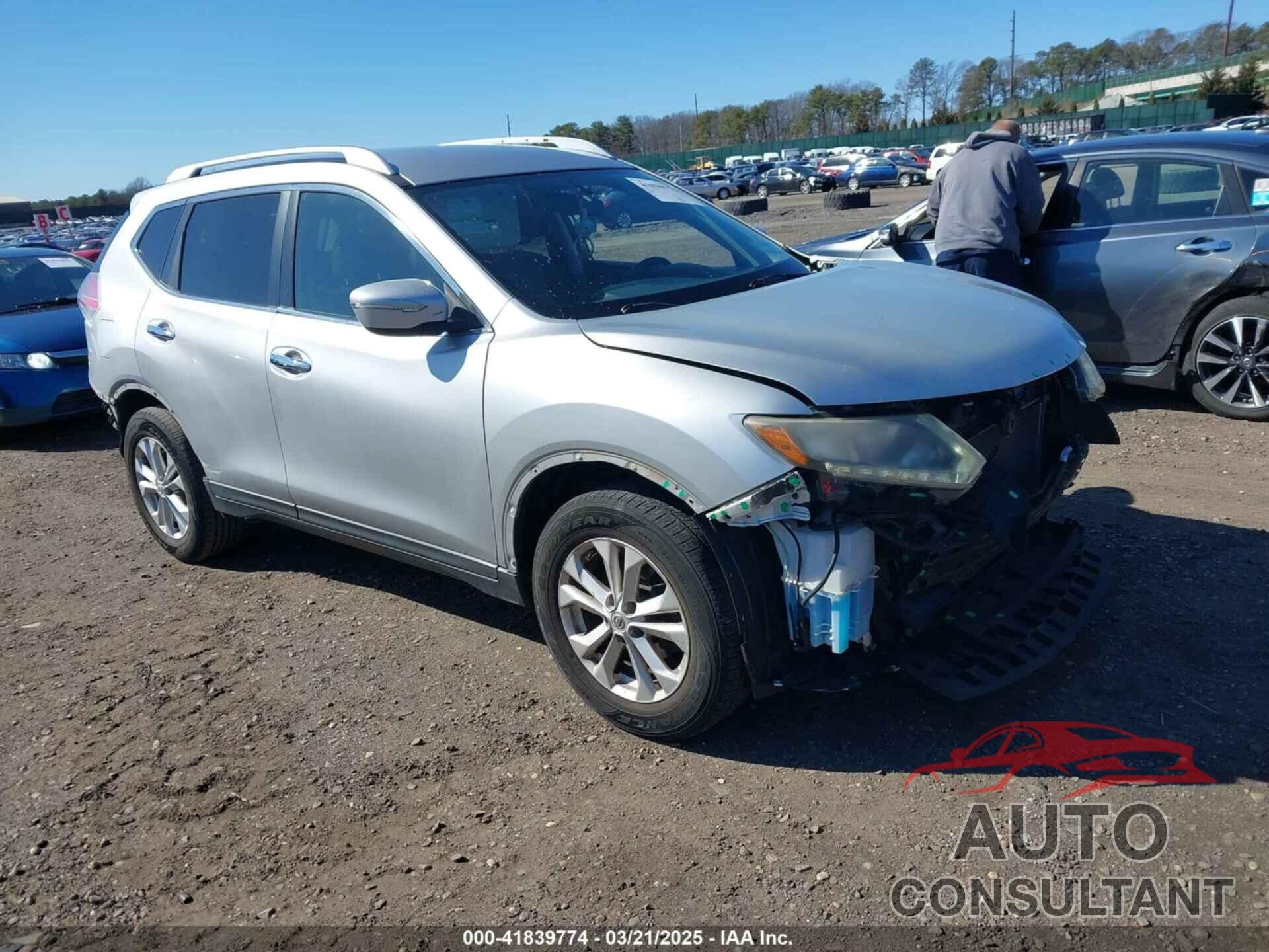 NISSAN ROGUE 2015 - KNMAT2MVXFP519053
