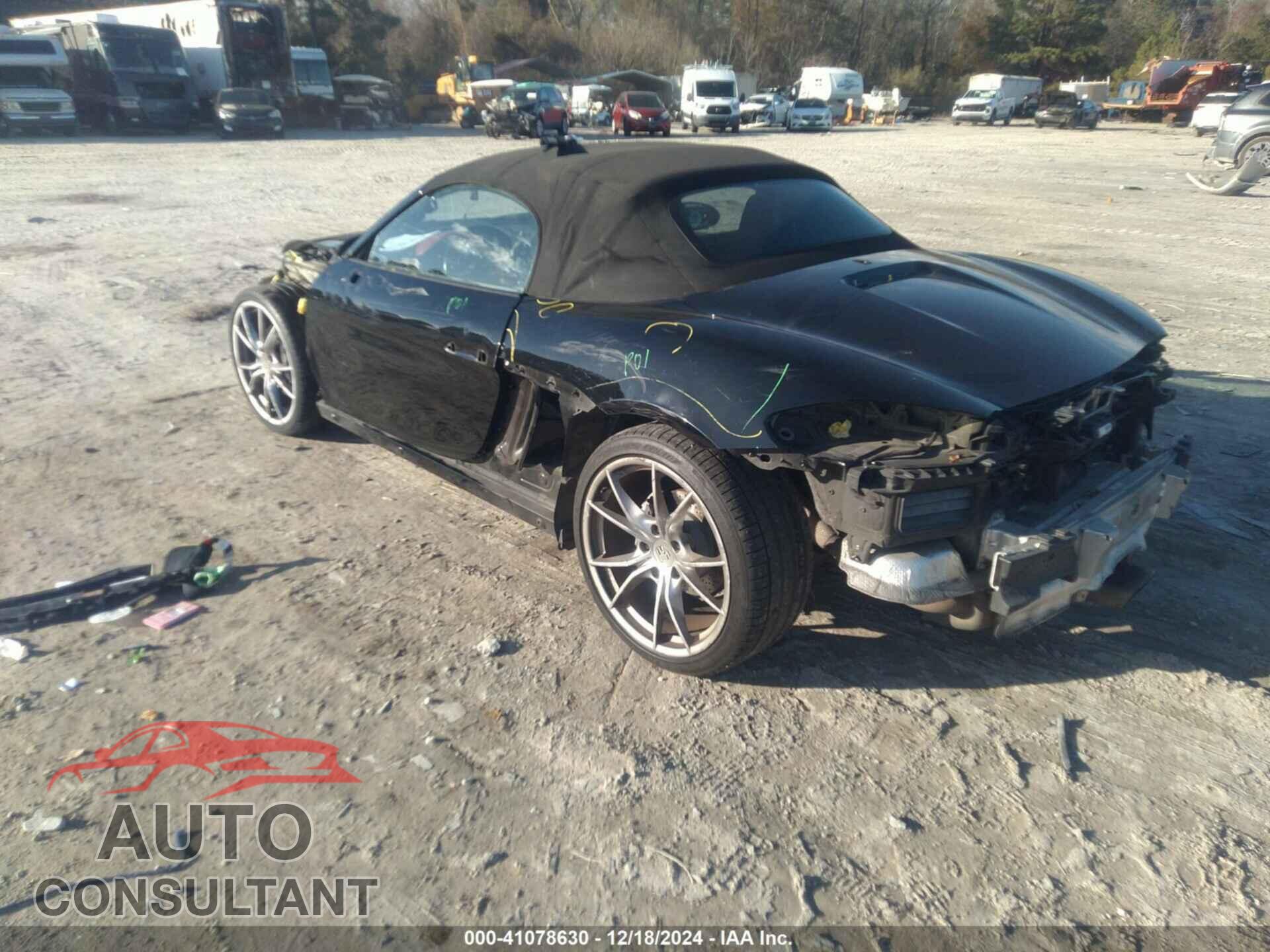 PORSCHE 718 BOXSTER 2017 - WP0CA2A83HS221358