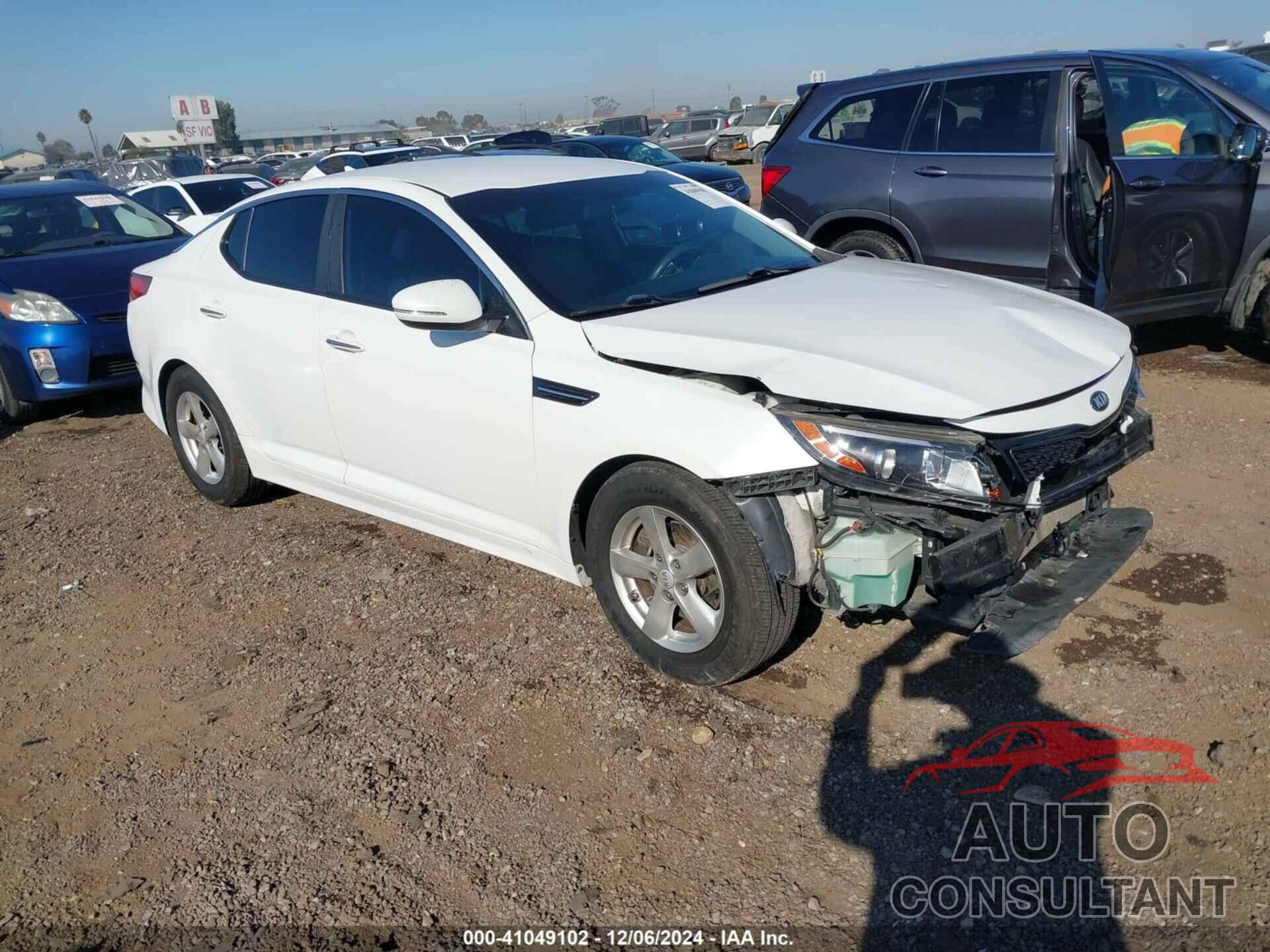 KIA OPTIMA 2015 - KNAGM4A77F5650264