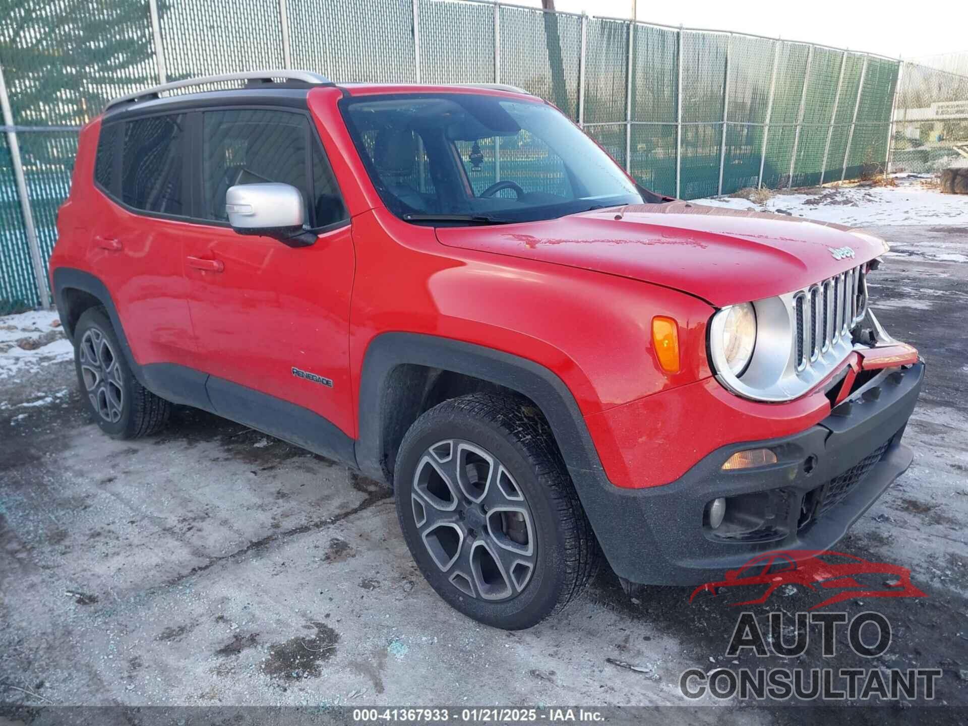 JEEP RENEGADE 2015 - ZACCJBDTXFPB28534