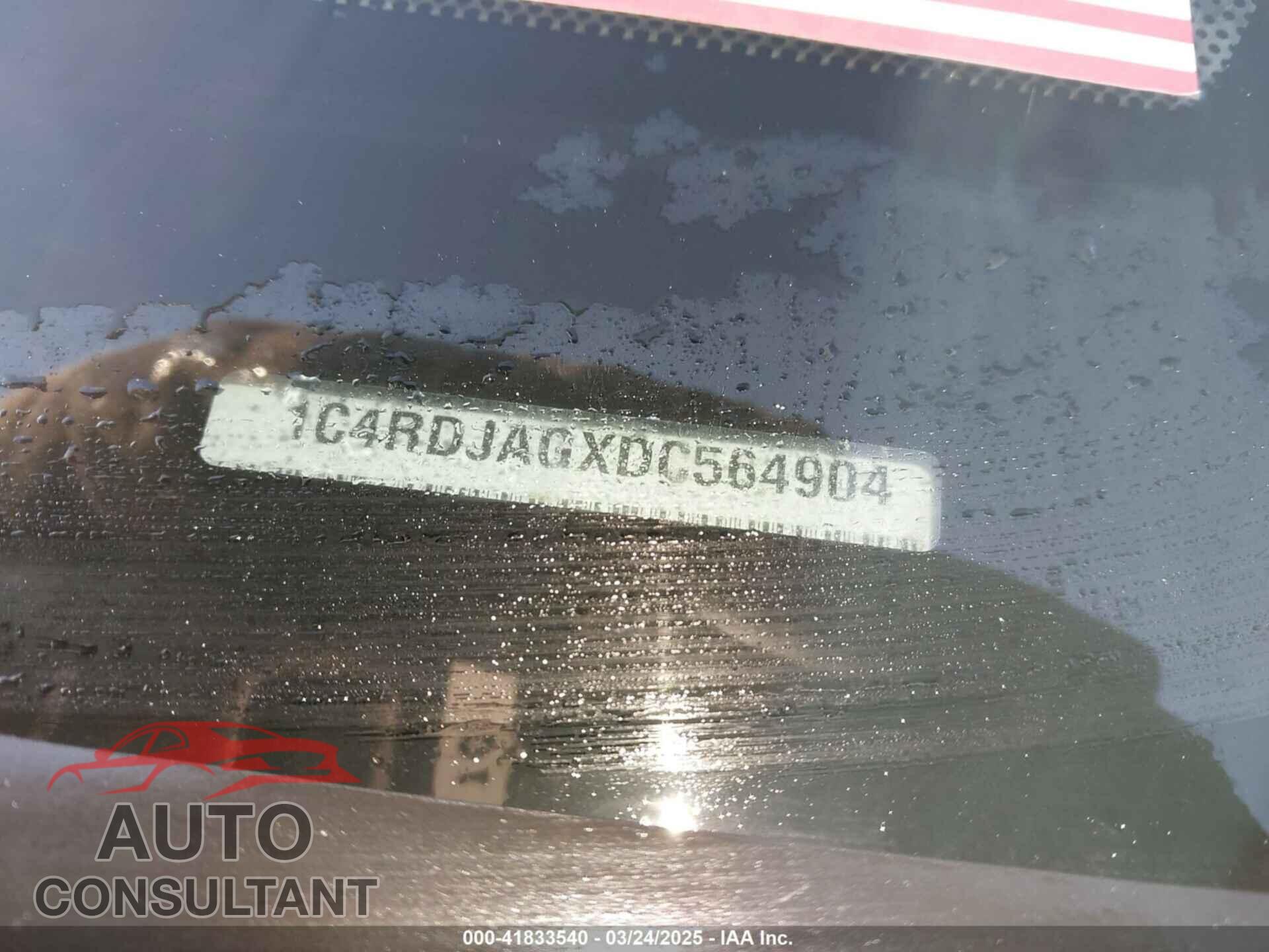 DODGE DURANGO 2013 - 1C4RDJAGXDC564904