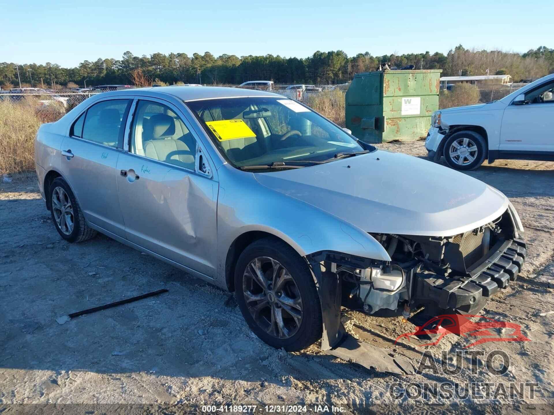 FORD FUSION 2012 - 3FAHP0HA0CR401408