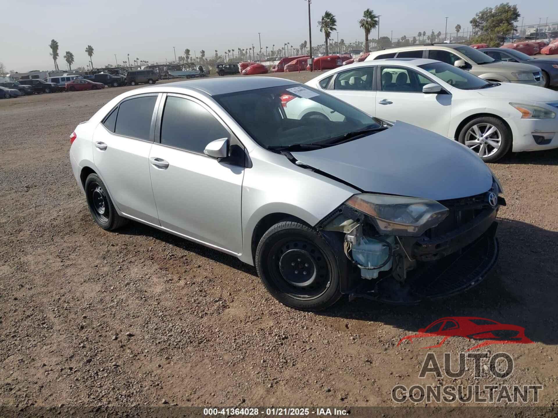 TOYOTA COROLLA 2015 - 5YFBURHE6FP317846