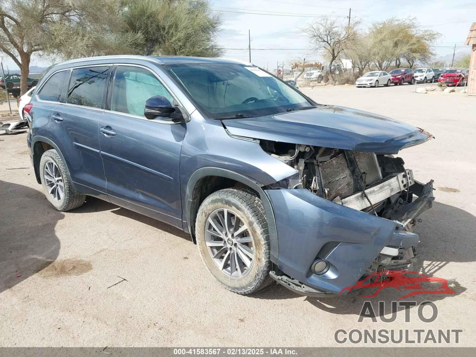 TOYOTA HIGHLANDER 2018 - 5TDJZRFH6JS865517