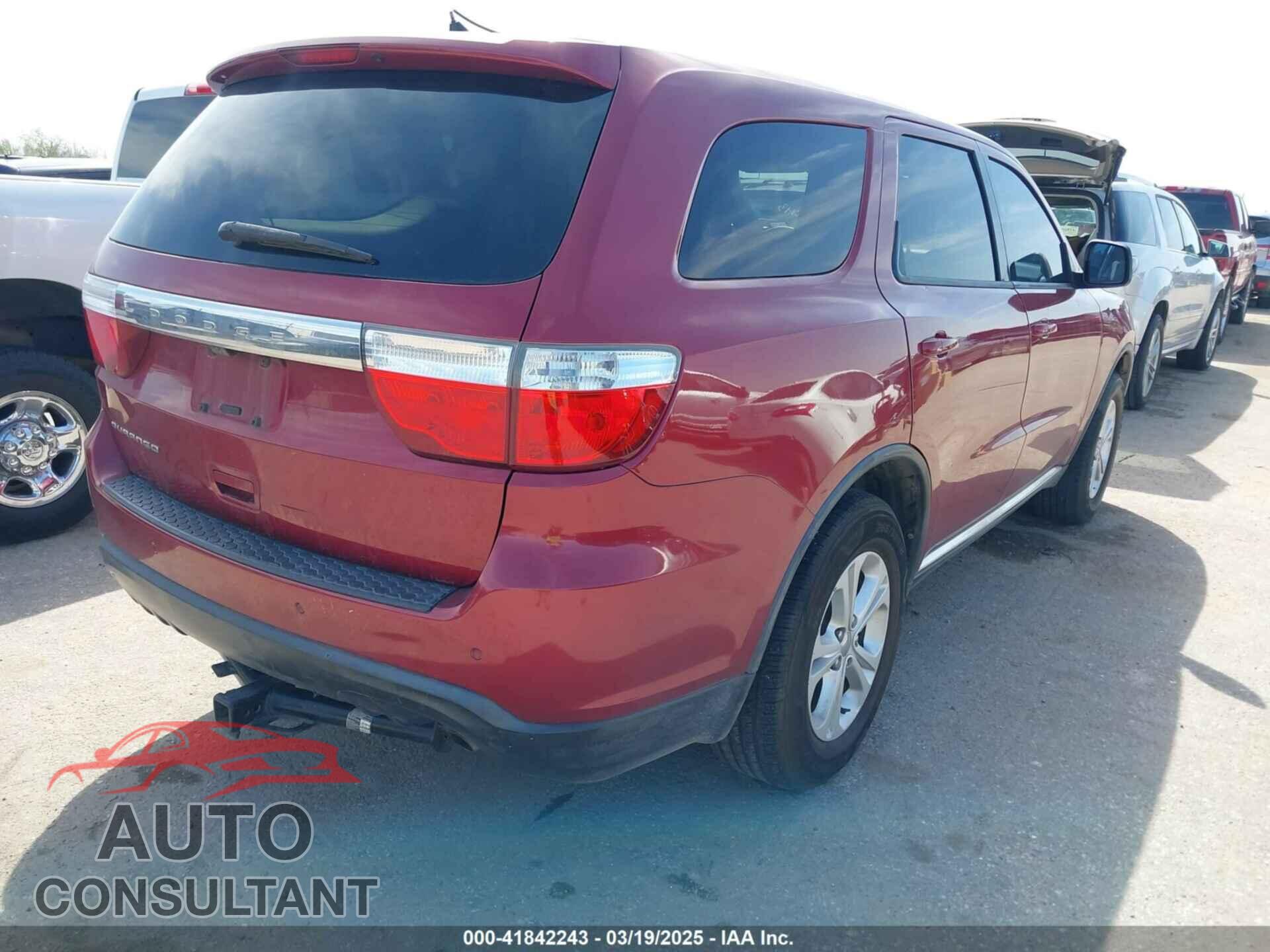 DODGE DURANGO 2013 - 1C4RDHAGXDC657365