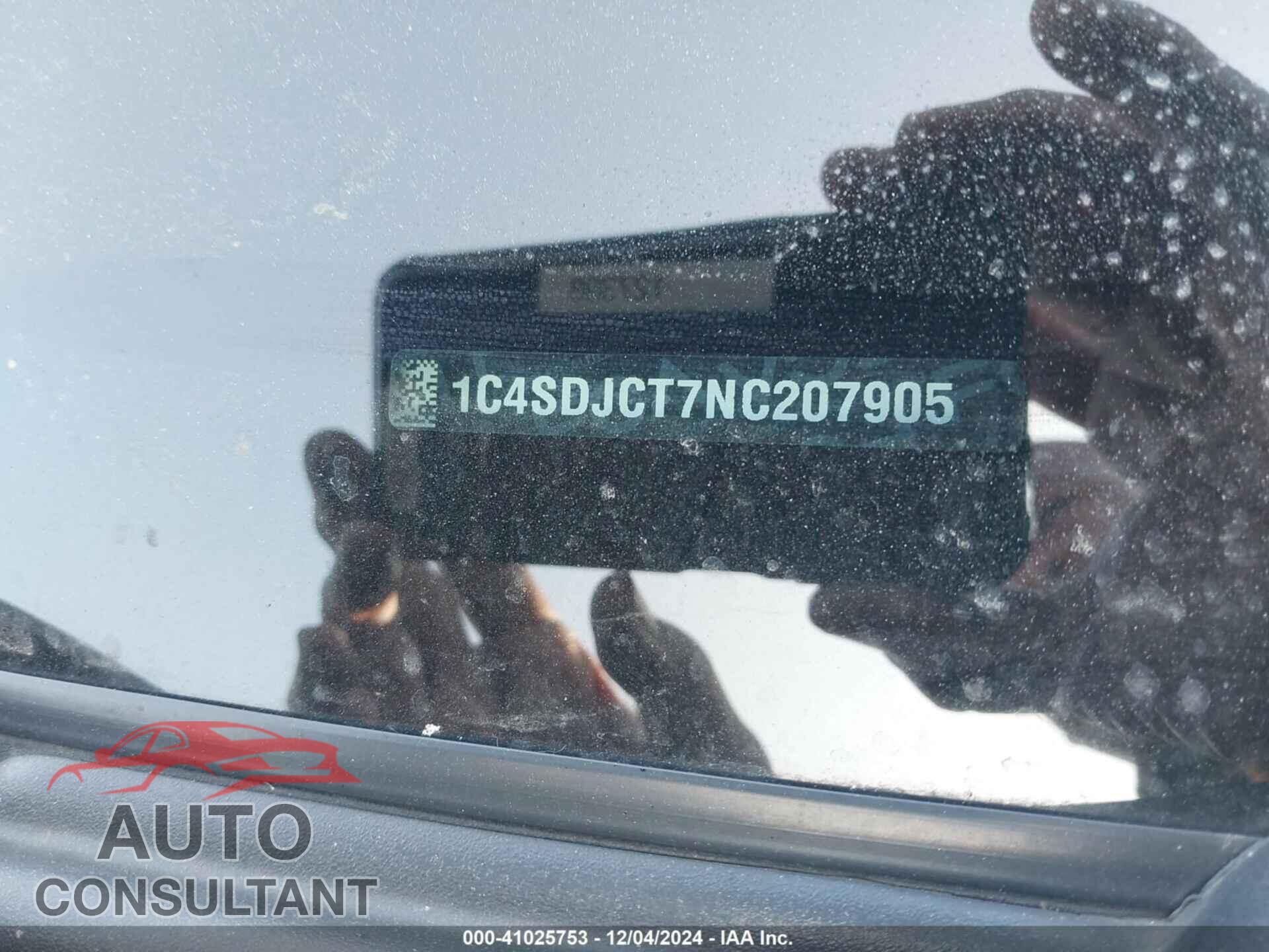 DODGE DURANGO 2022 - 1C4SDJCT7NC207905