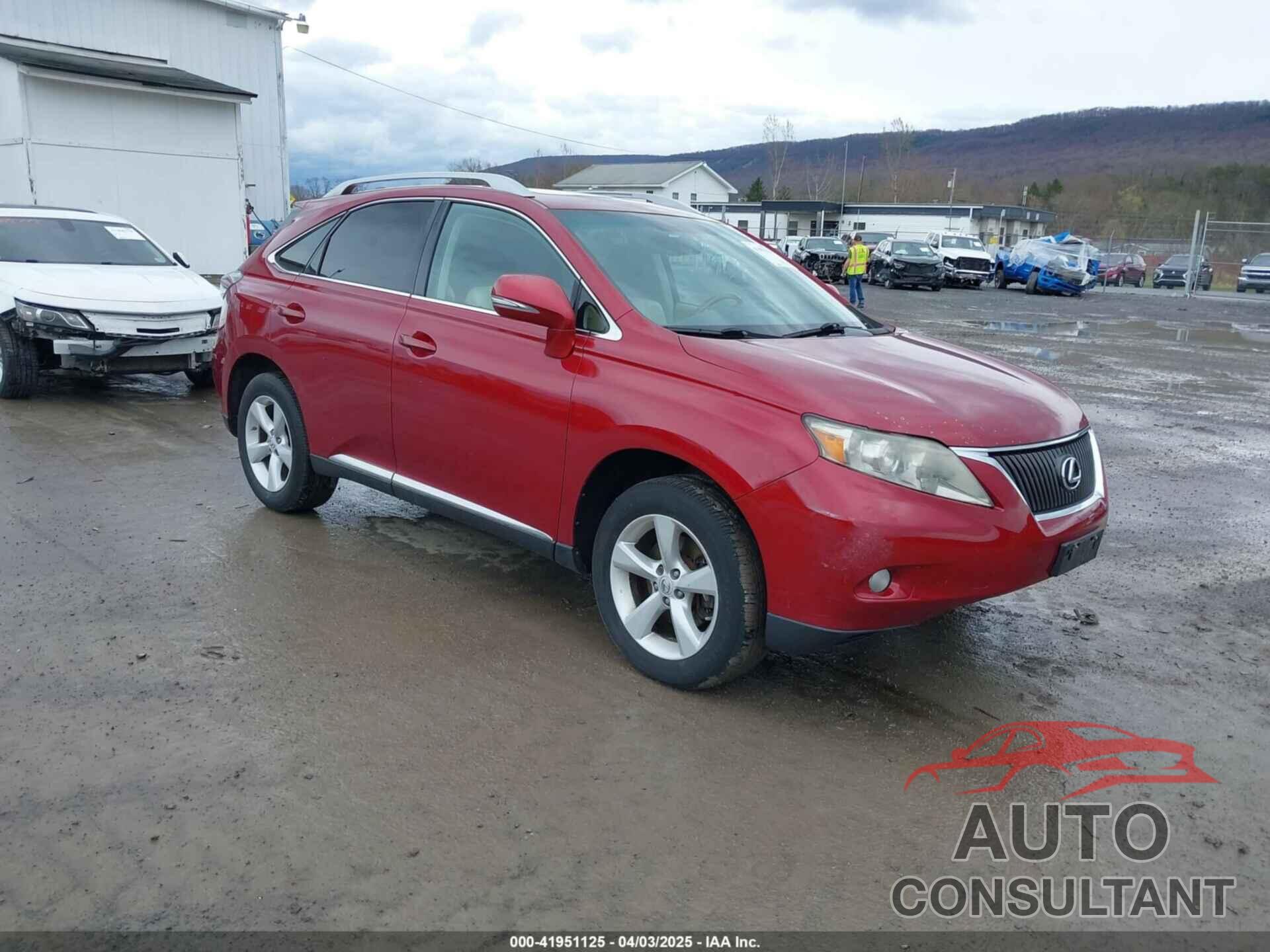 LEXUS RX 350 2010 - 2T2BK1BA8AC013774
