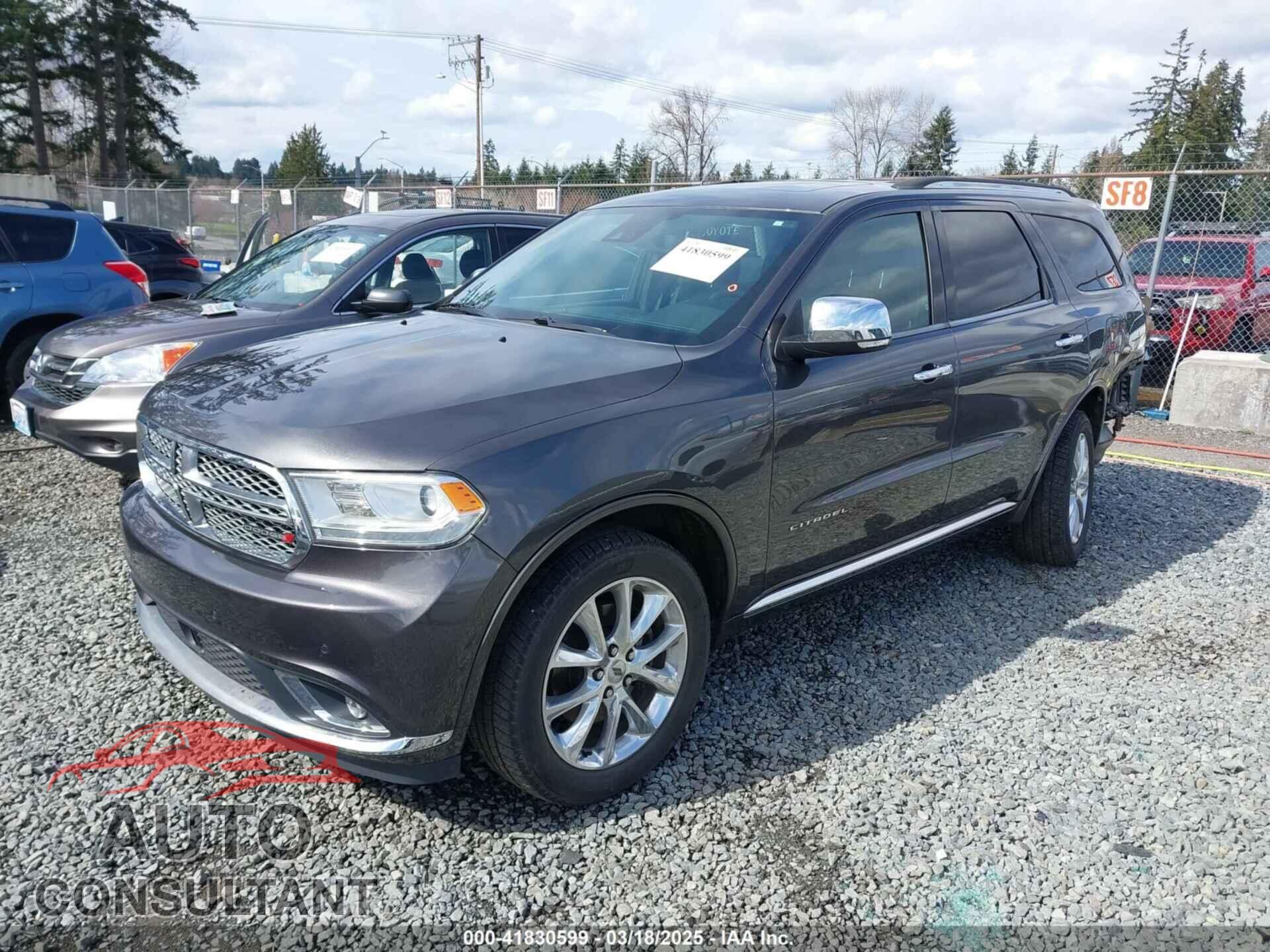 DODGE DURANGO 2019 - 1C4RDJEGXKC745539