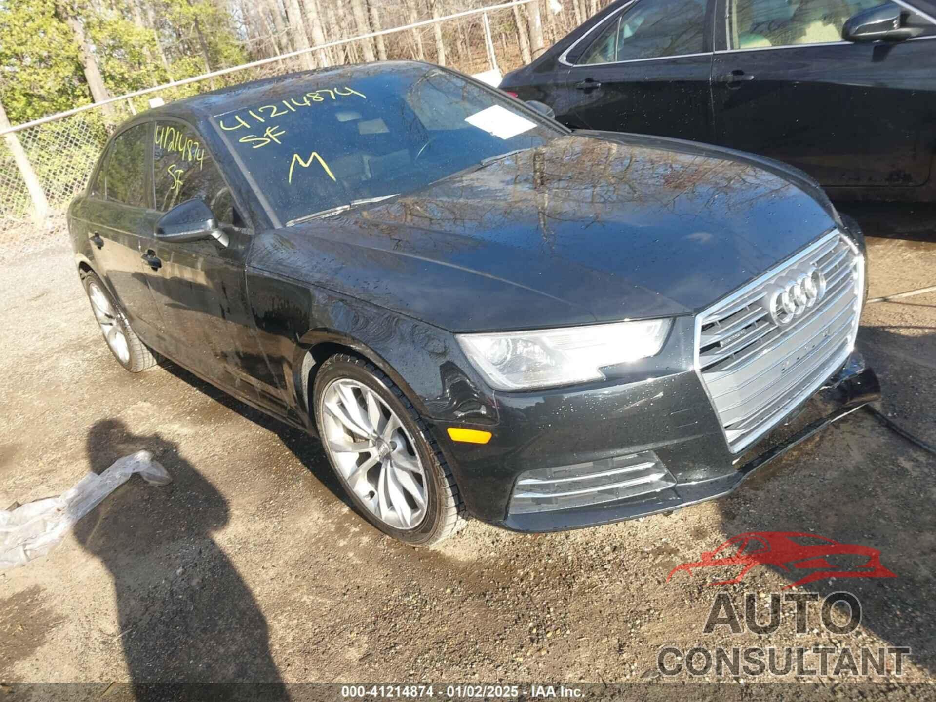 AUDI A4 2017 - WAUANAF47HN067227