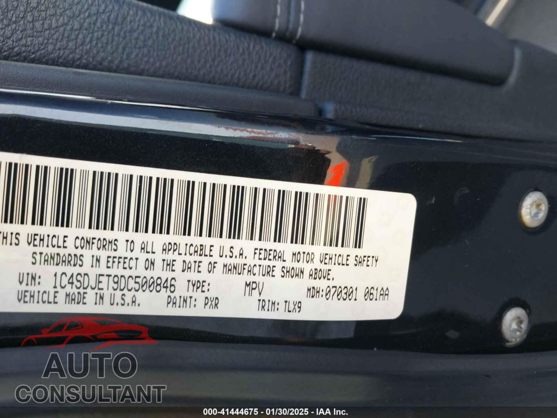 DODGE DURANGO 2013 - 1C4SDJET9DC500846