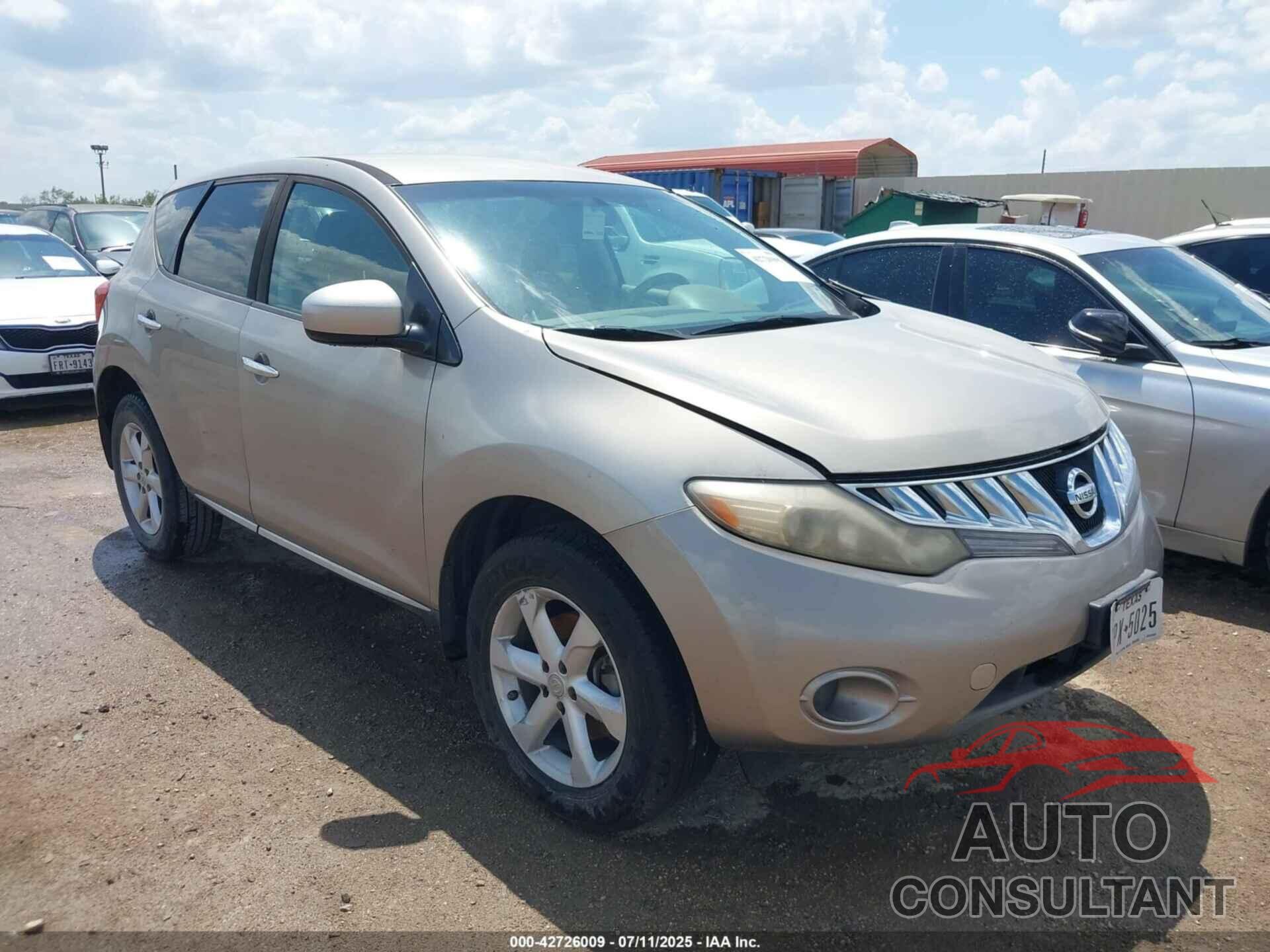 NISSAN MURANO 2010 - JN8AZ1MU7AW013912