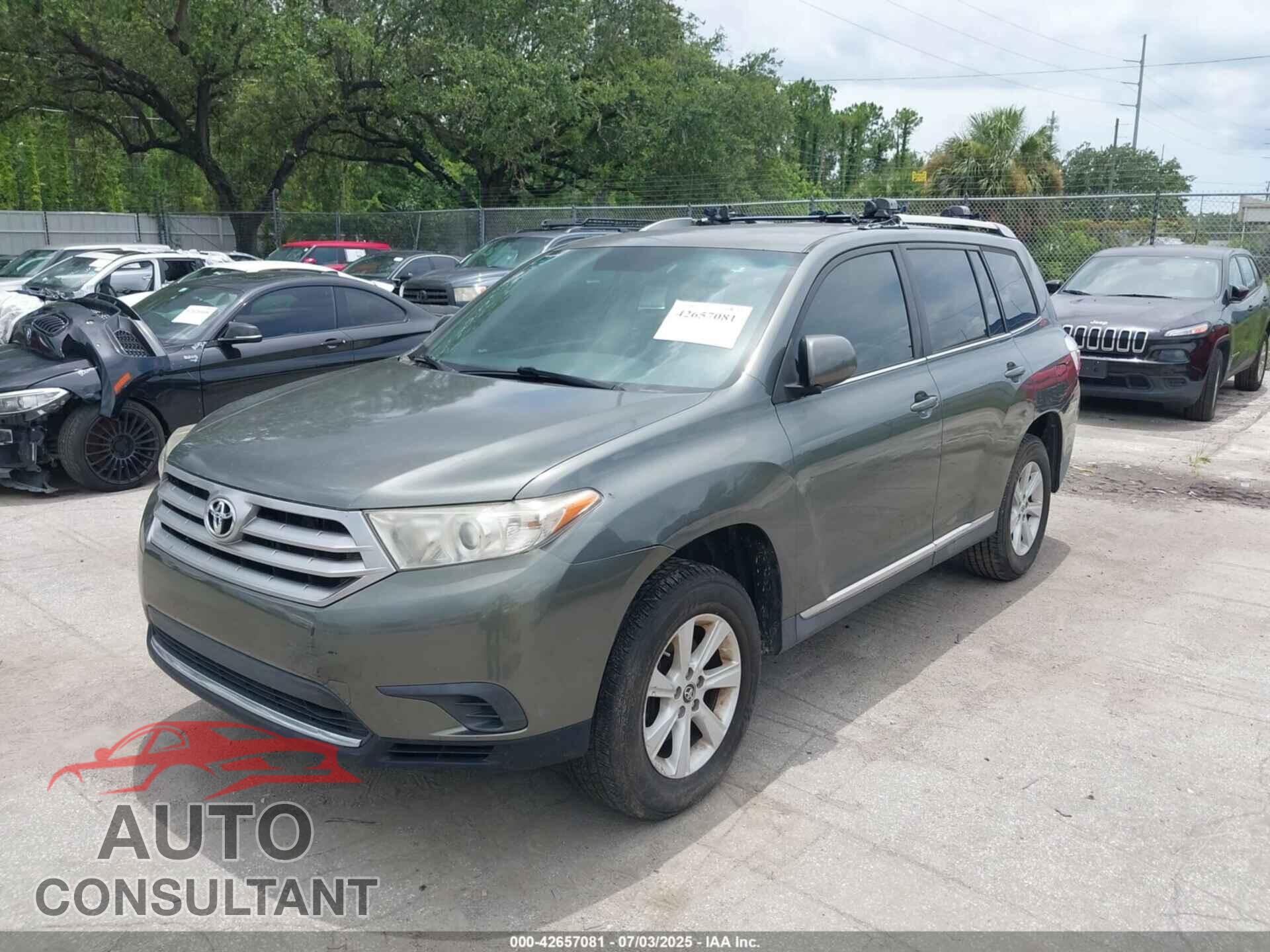 TOYOTA HIGHLANDER 2013 - 5TDZA3EH8DS032914