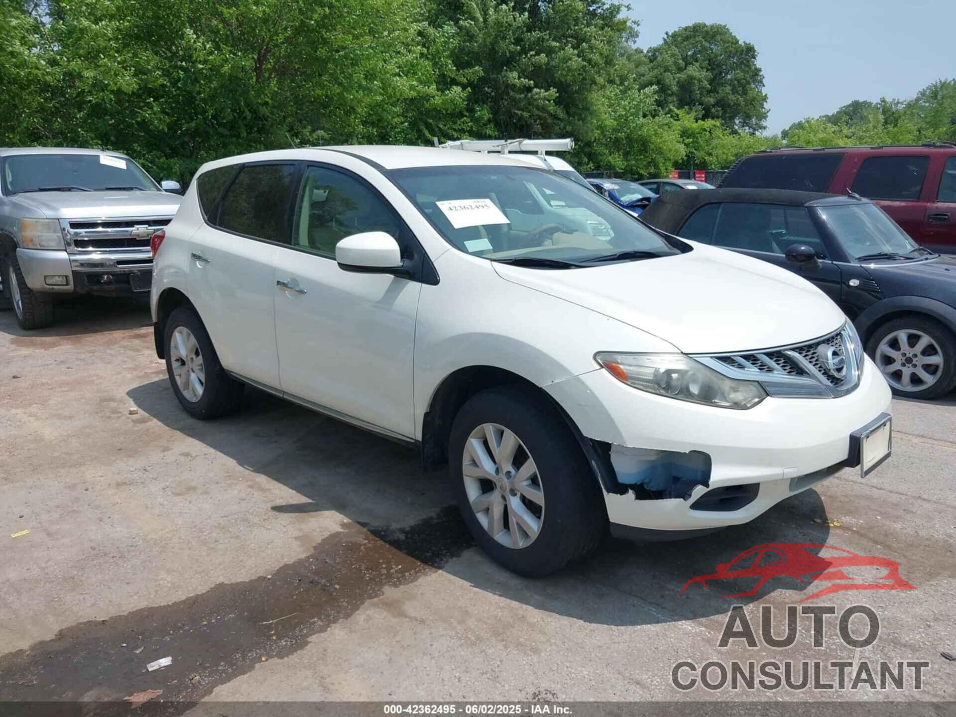 NISSAN MURANO 2012 - JN8AZ1MU2CW107828