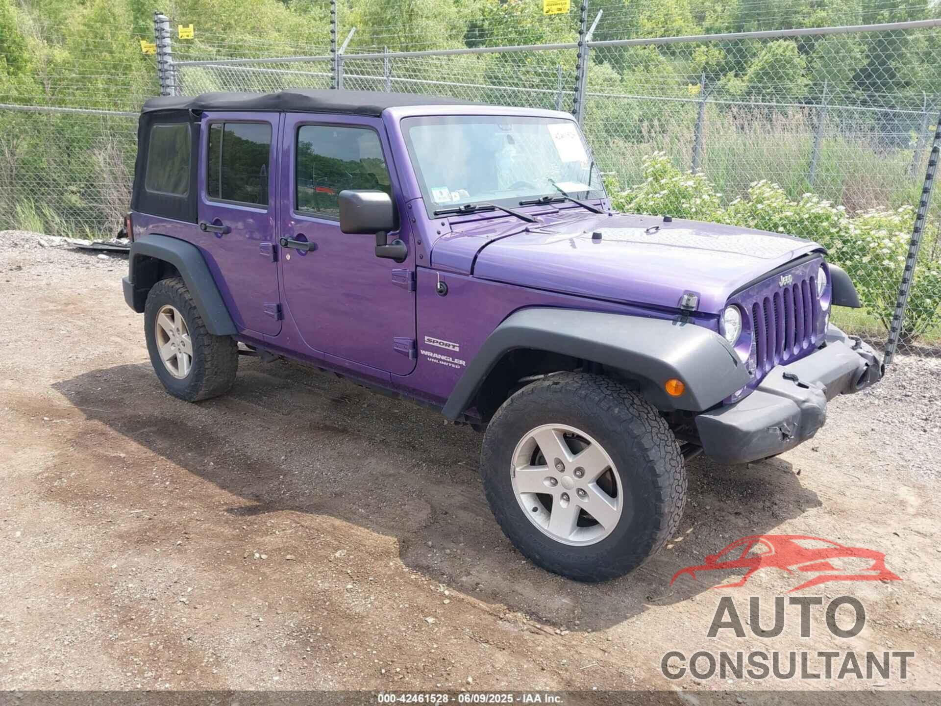 JEEP WRANGLER UNLIMITED 2017 - 1C4BJWDG8HL695645