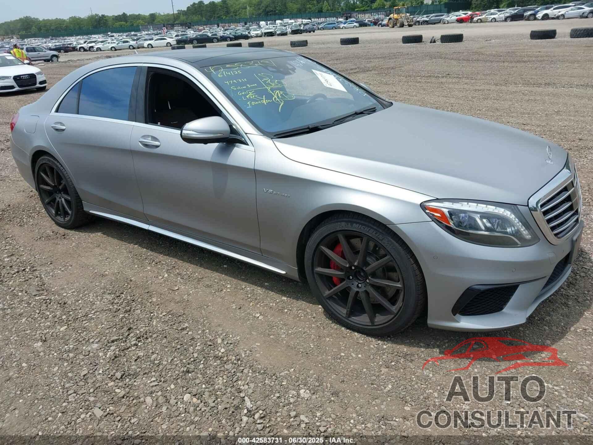MERCEDES-BENZ S 63 AMG 2015 - WDDUG7JB1FA192317
