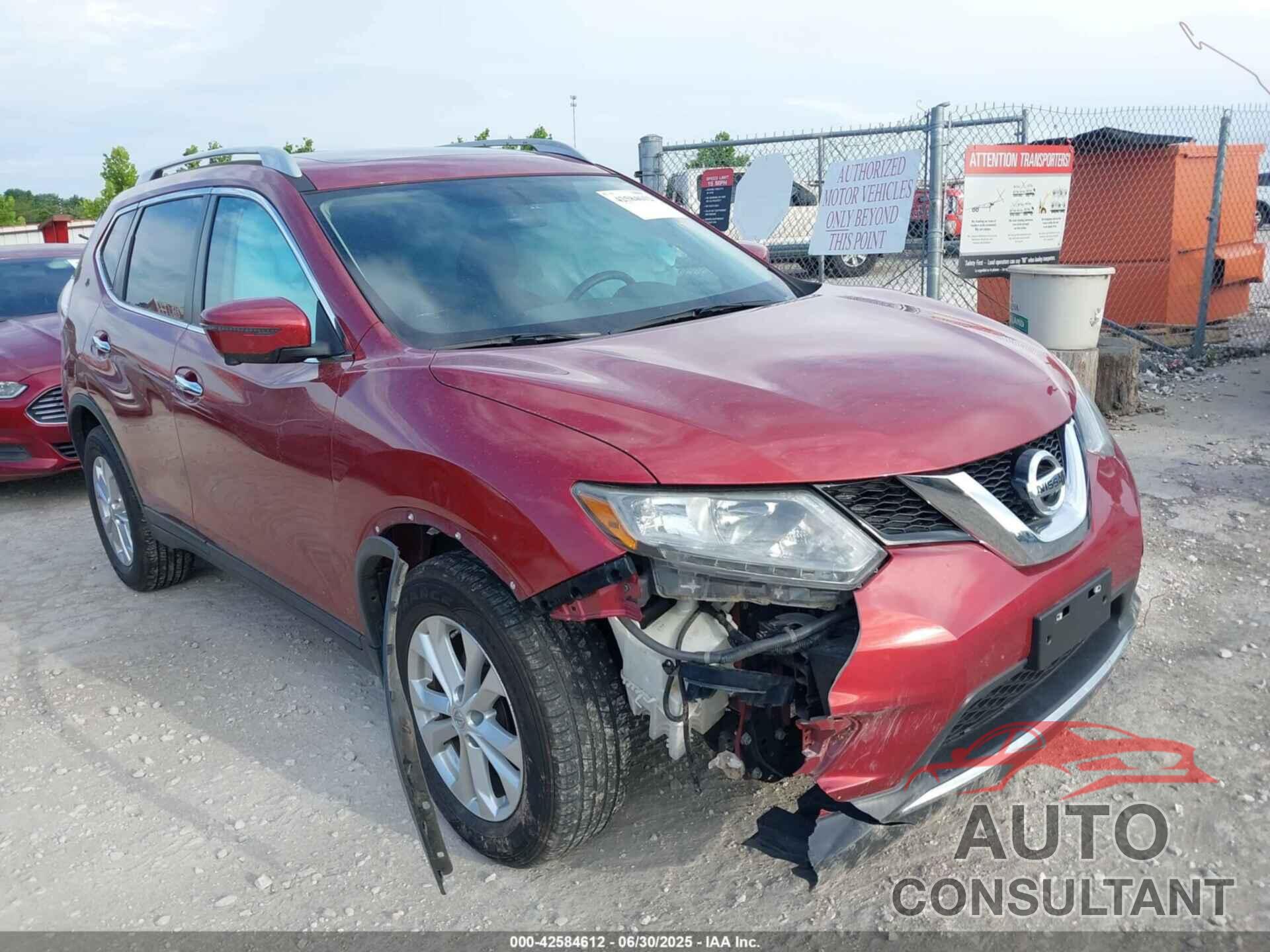NISSAN ROGUE 2016 - 5N1AT2MV7GC740811