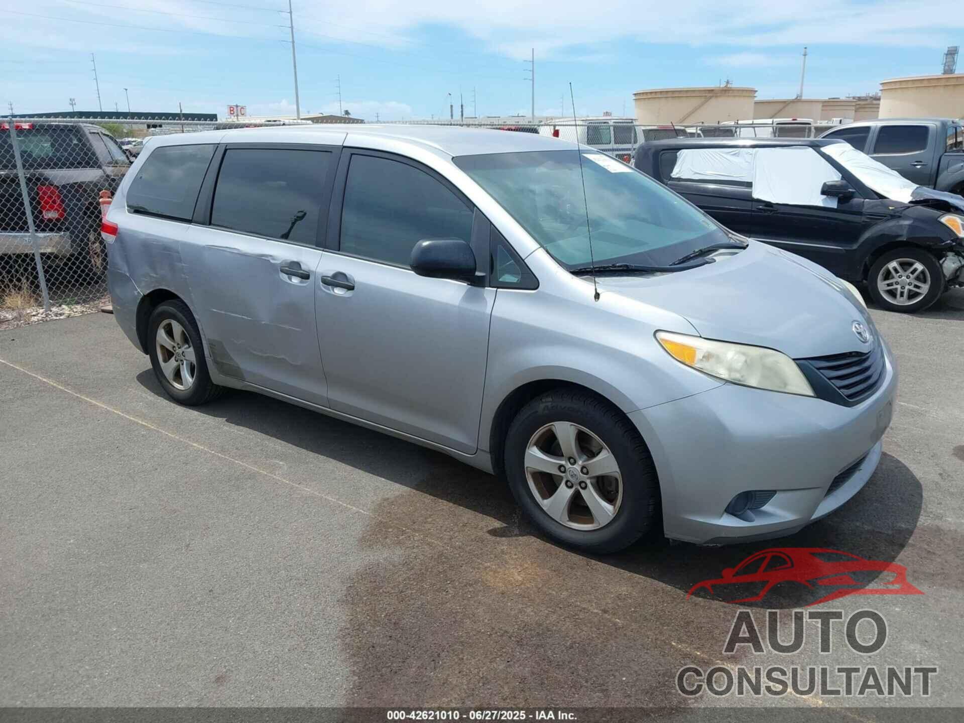 TOYOTA SIENNA 2012 - 5TDZK3DC2CS187217