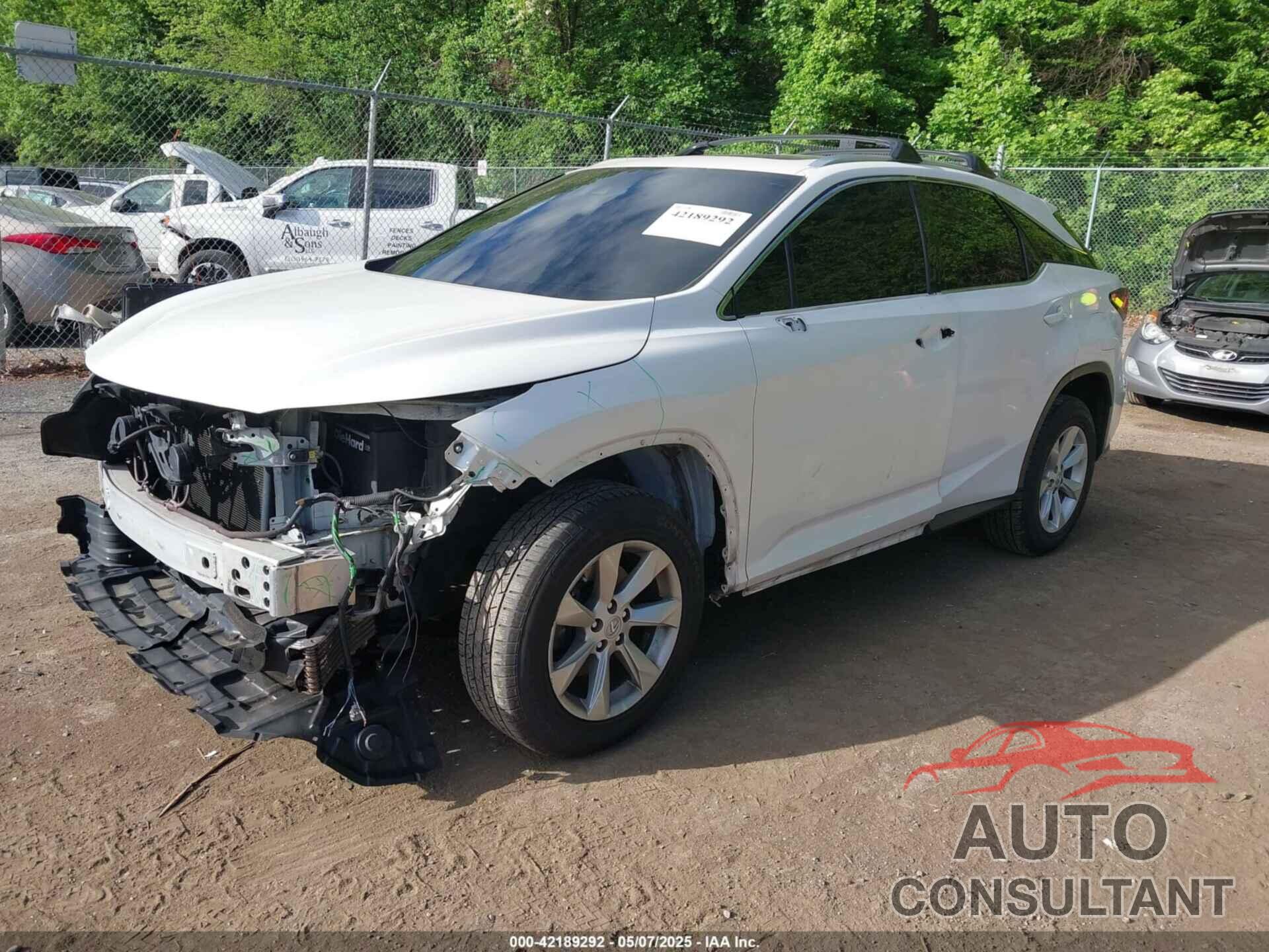 LEXUS RX 350 2017 - JTJBZMCA6H2027873