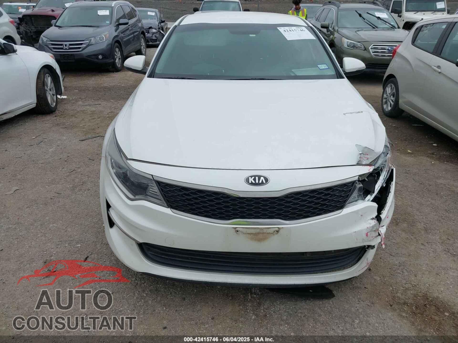 KIA OPTIMA 2016 - KNAGT4L39G5073798