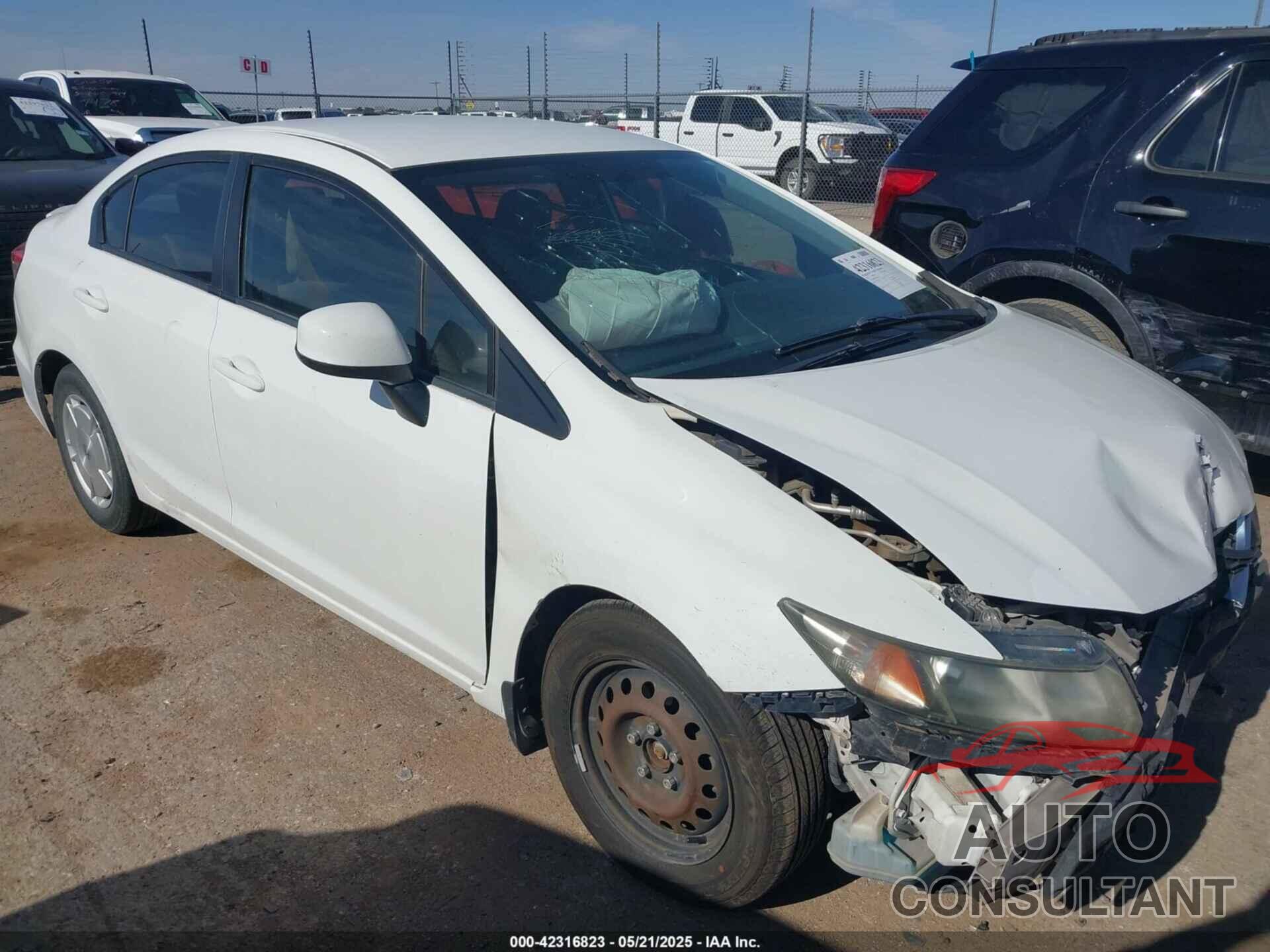 HONDA CIVIC 2013 - 2HGFB2F63DH547987
