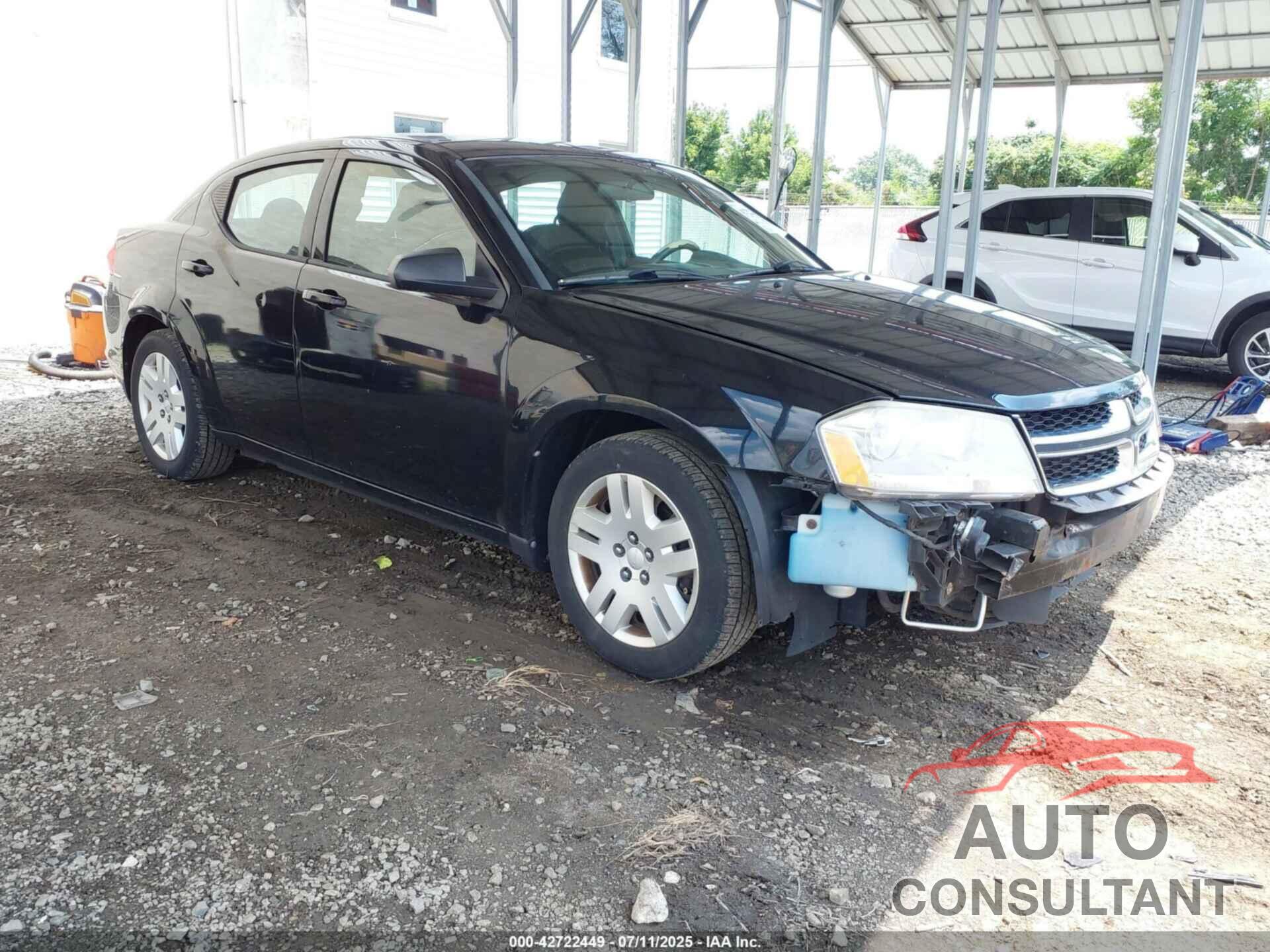 DODGE AVENGER 2012 - 1C3CDZABXCN109888