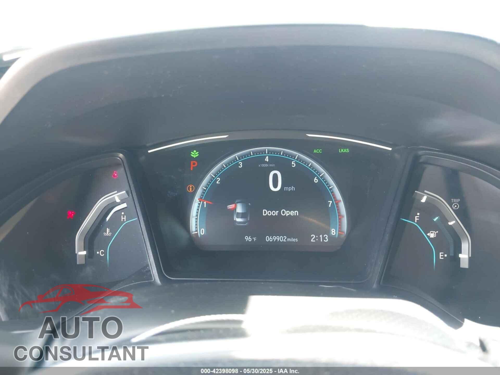 HONDA CIVIC 2020 - 19XFC2F66LE213975