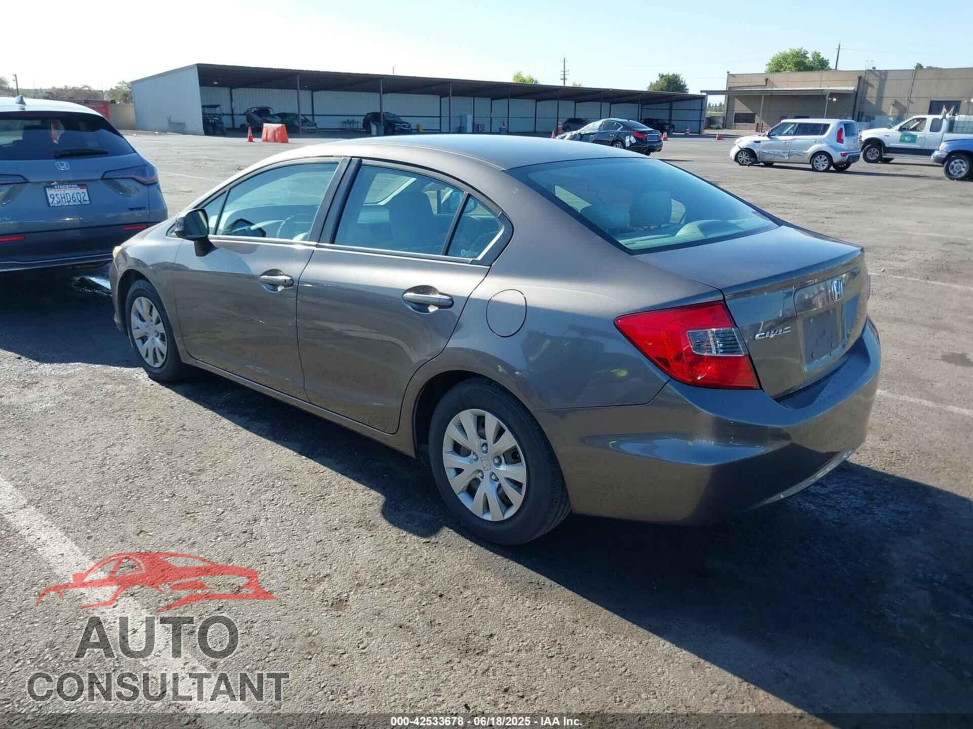 HONDA CIVIC 2012 - 19XFB2F57CE370652