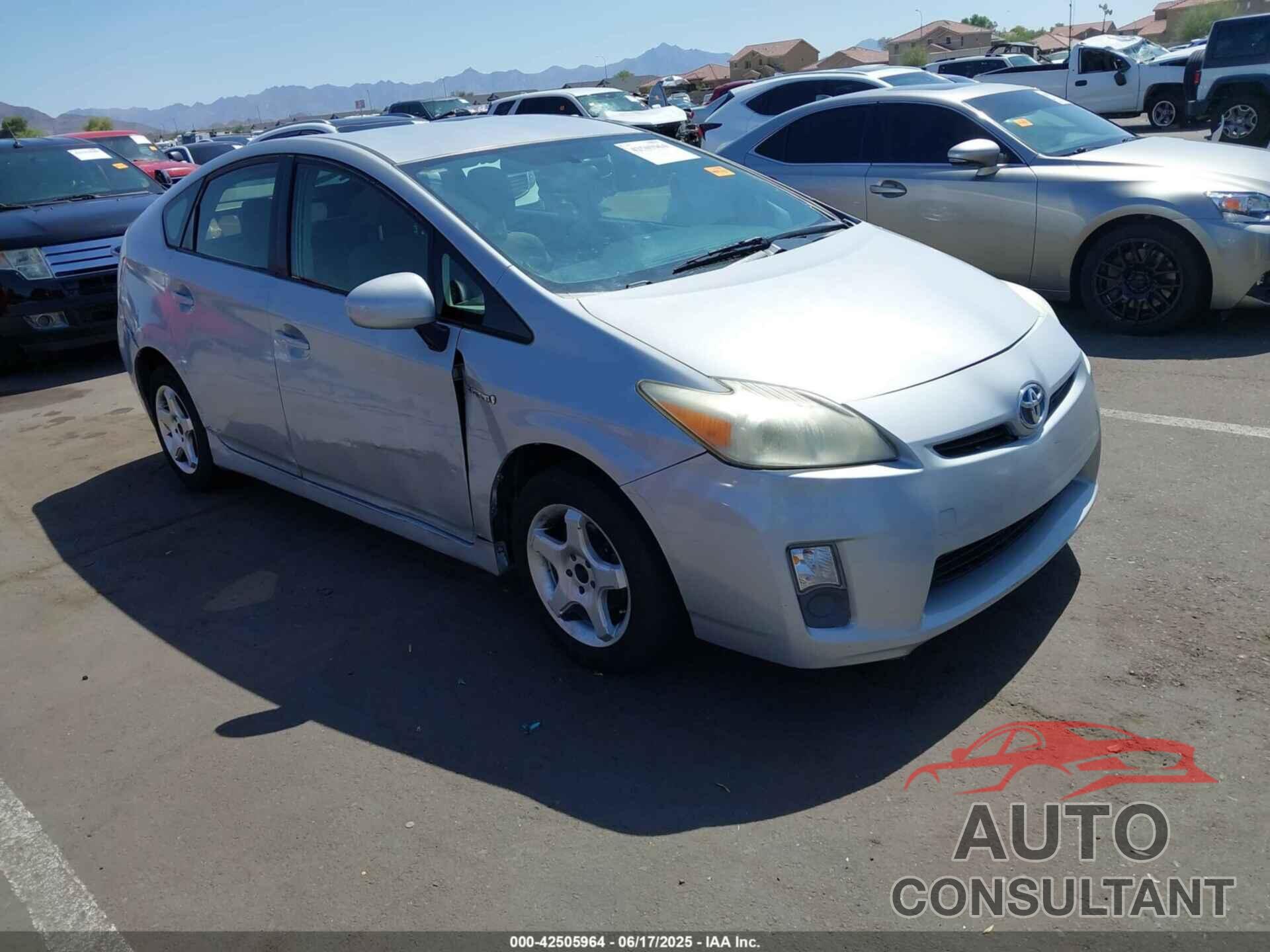 TOYOTA PRIUS 2011 - JTDKN3DU6B5286399