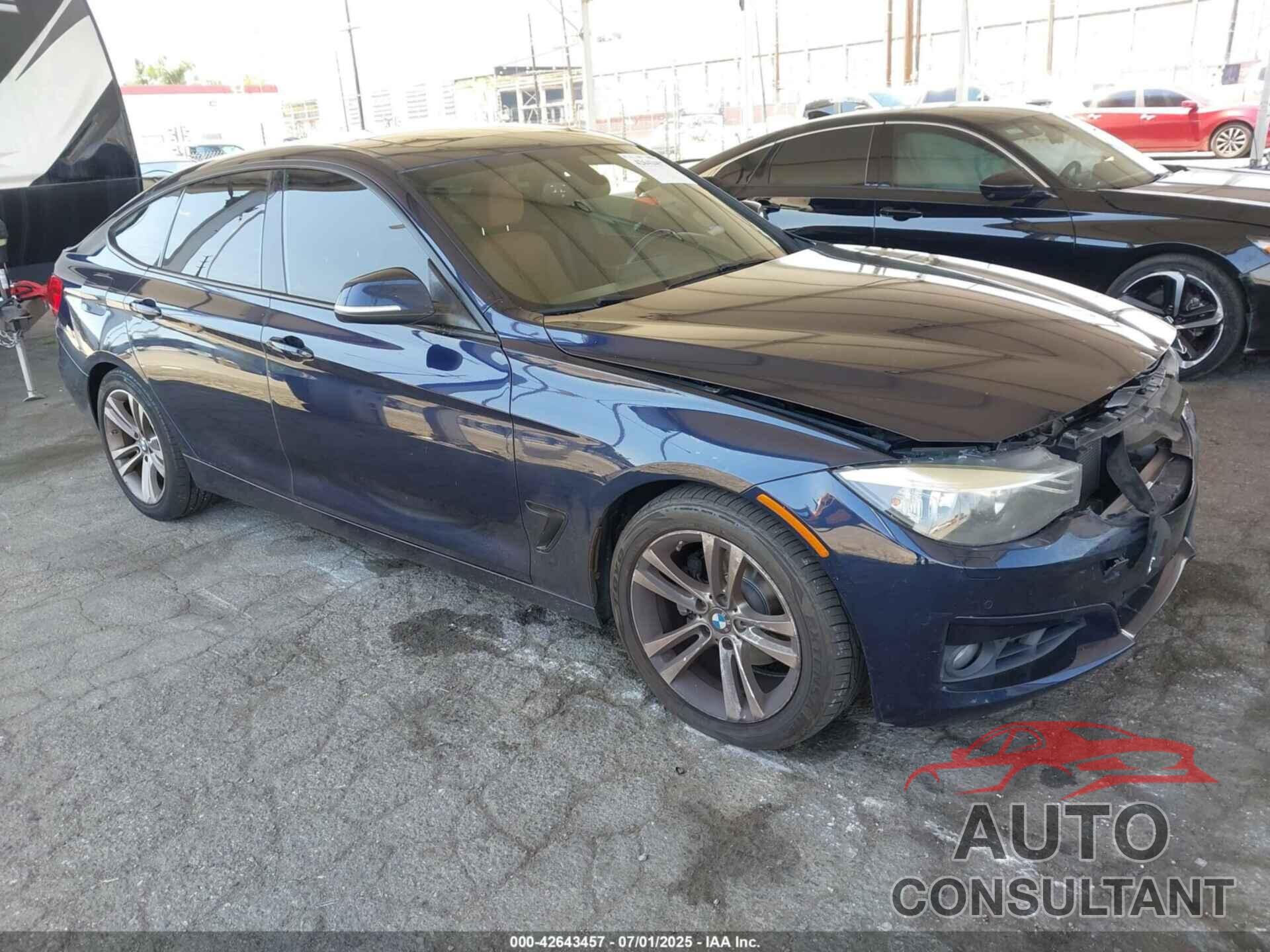 BMW 328I GRAN TURISMO 2016 - WBA8Z5C5XGG501439
