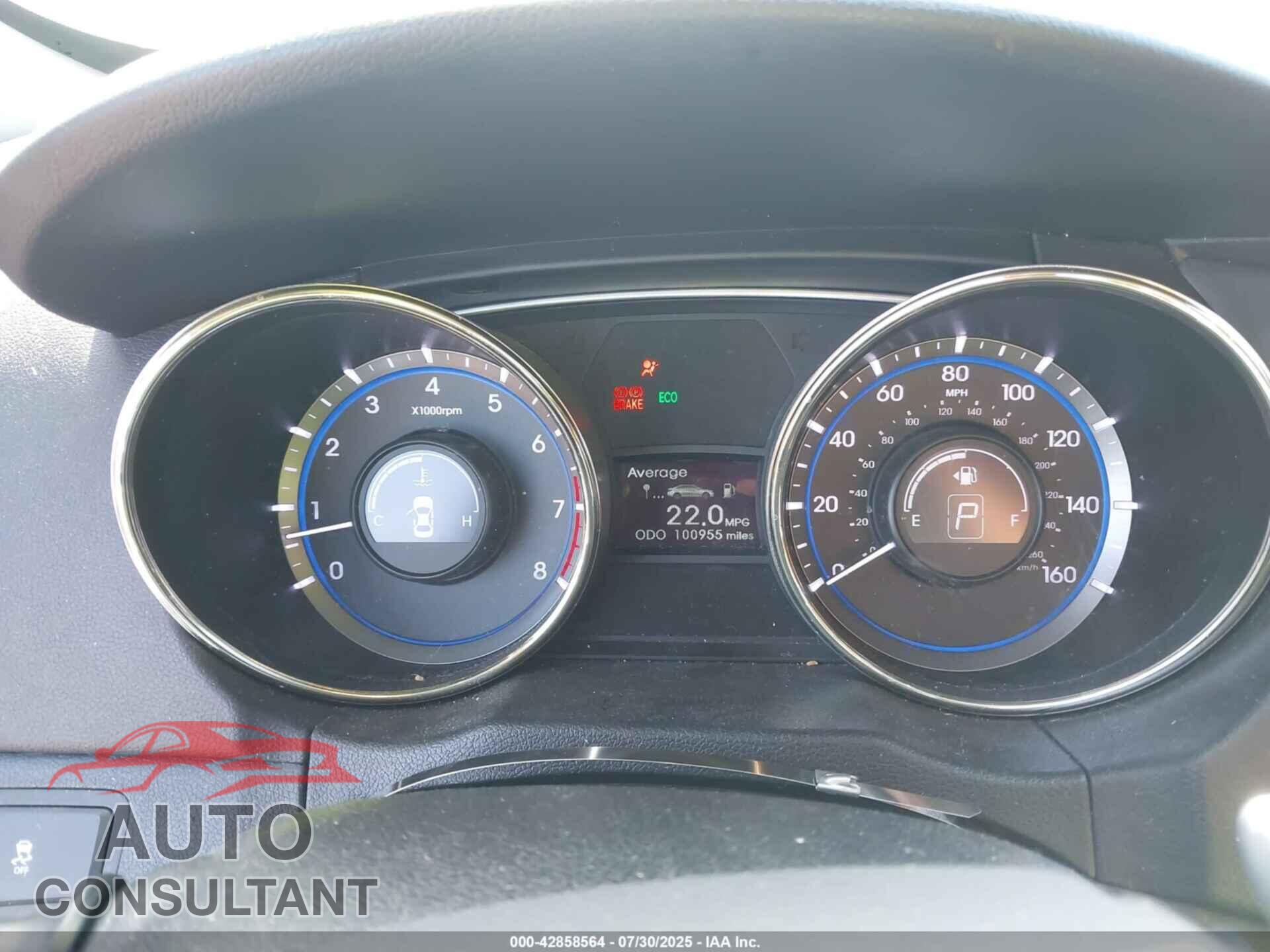 HYUNDAI SONATA 2012 - 5NPEC4AB6CH407705