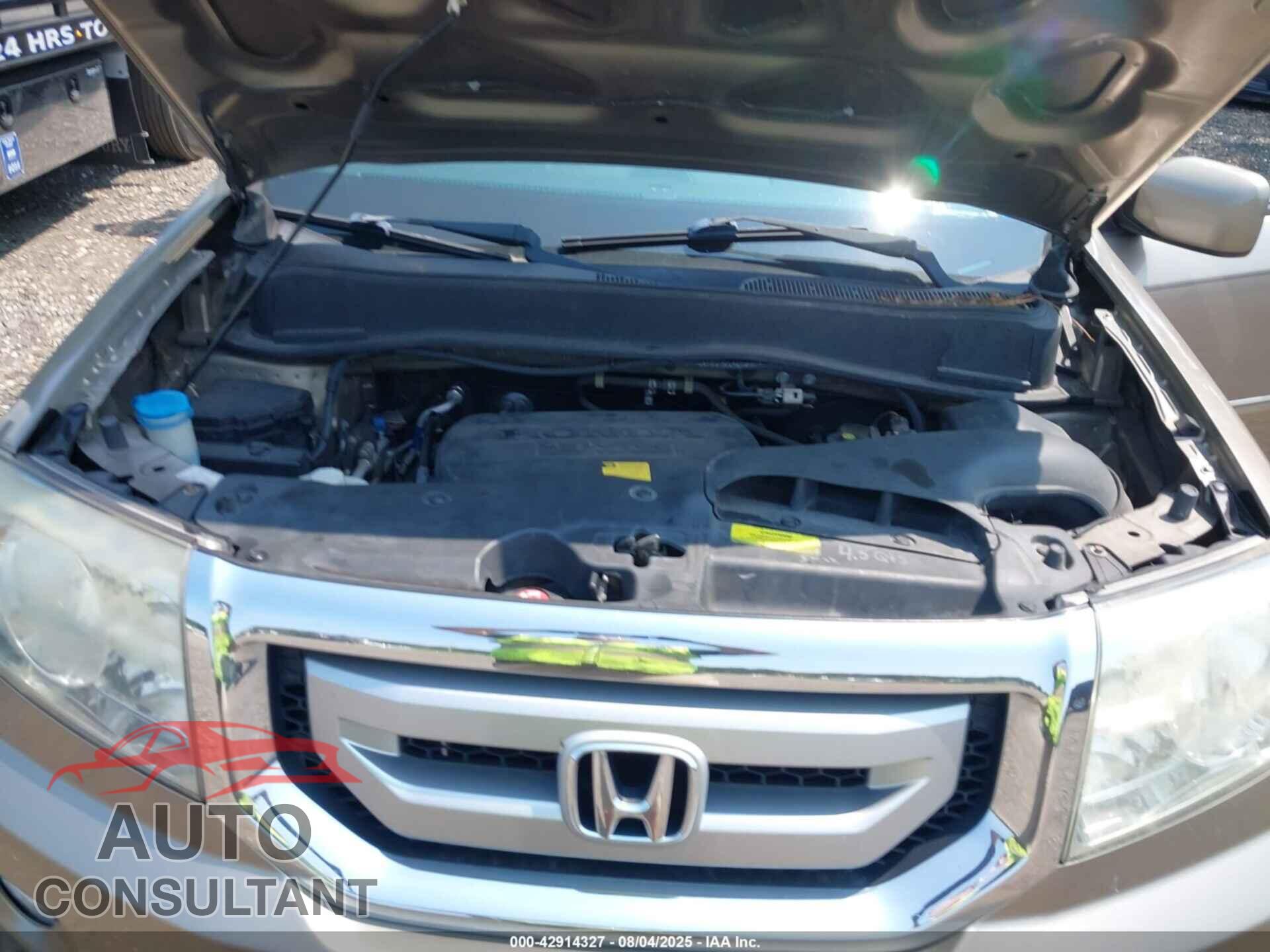 HONDA PILOT 2011 - 5FNYF4H60BB062360