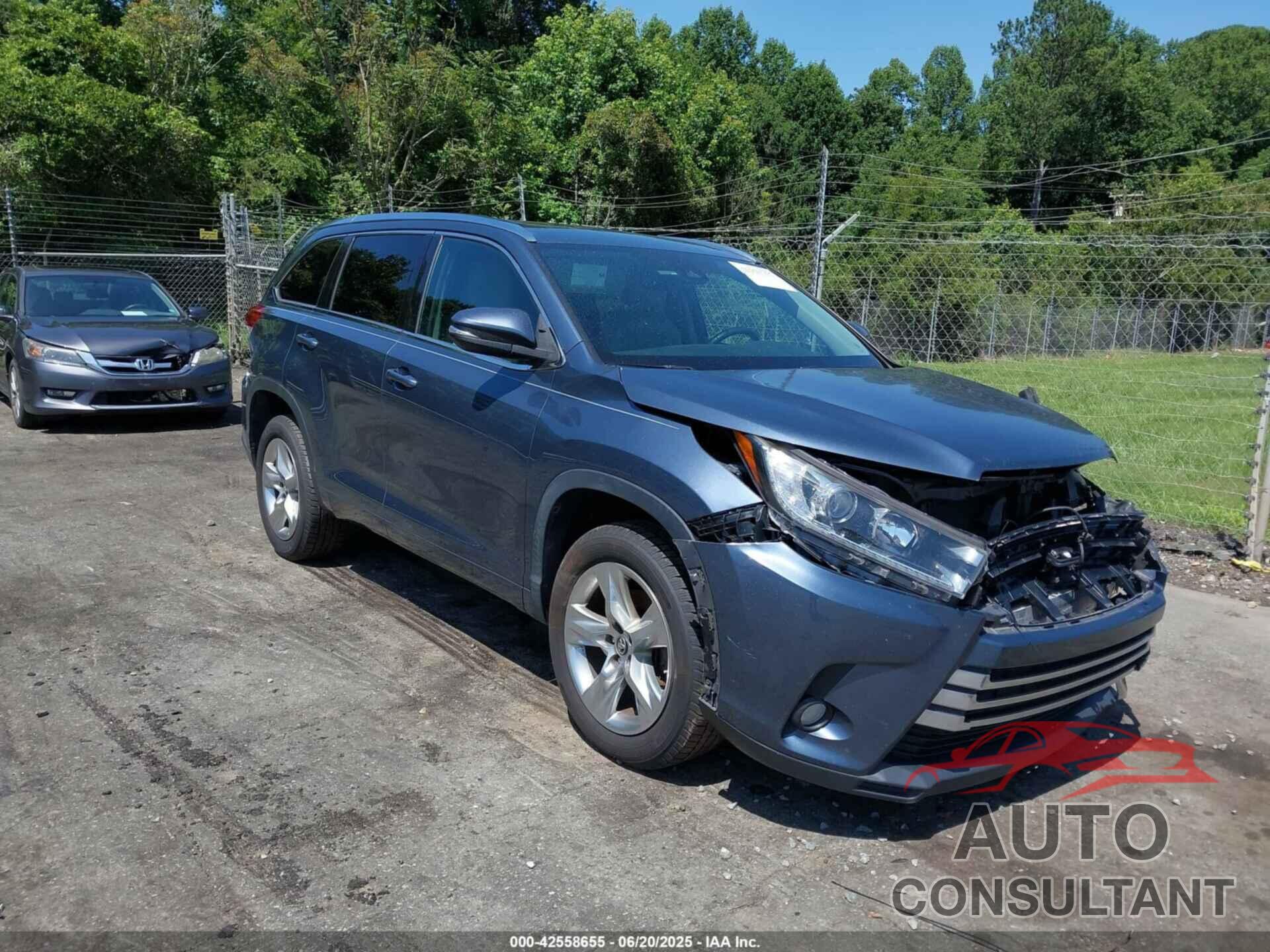 TOYOTA HIGHLANDER 2017 - 5TDYZRFH5HS211505