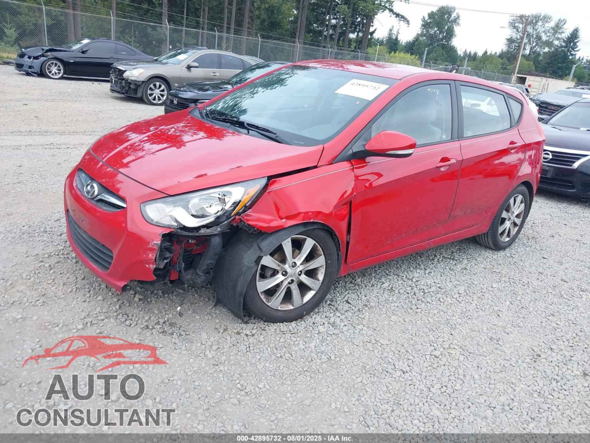 HYUNDAI ACCENT 2013 - KMHCU5AE2DU084955