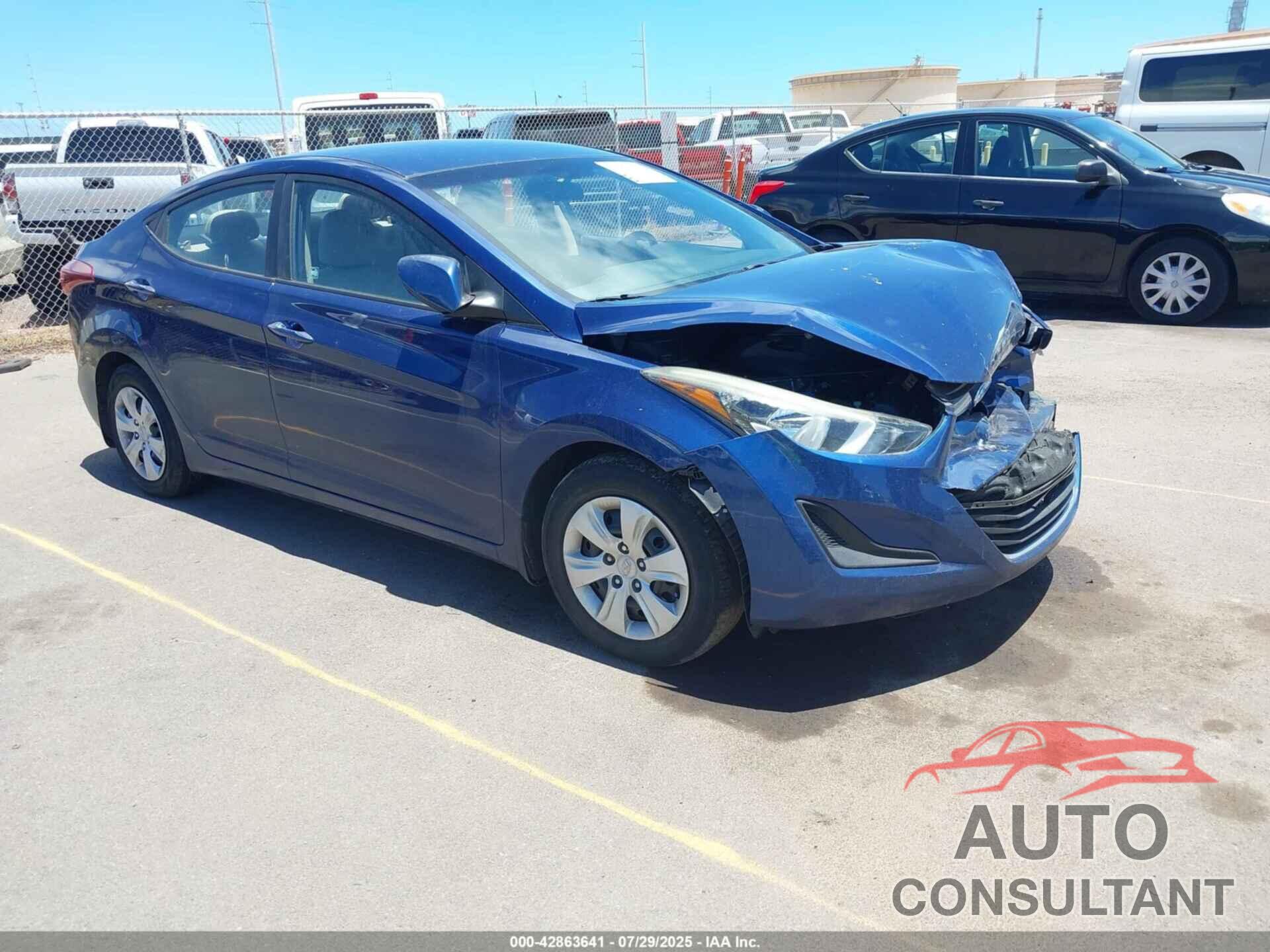 HYUNDAI ELANTRA 2016 - 5NPDH4AE5GH771949