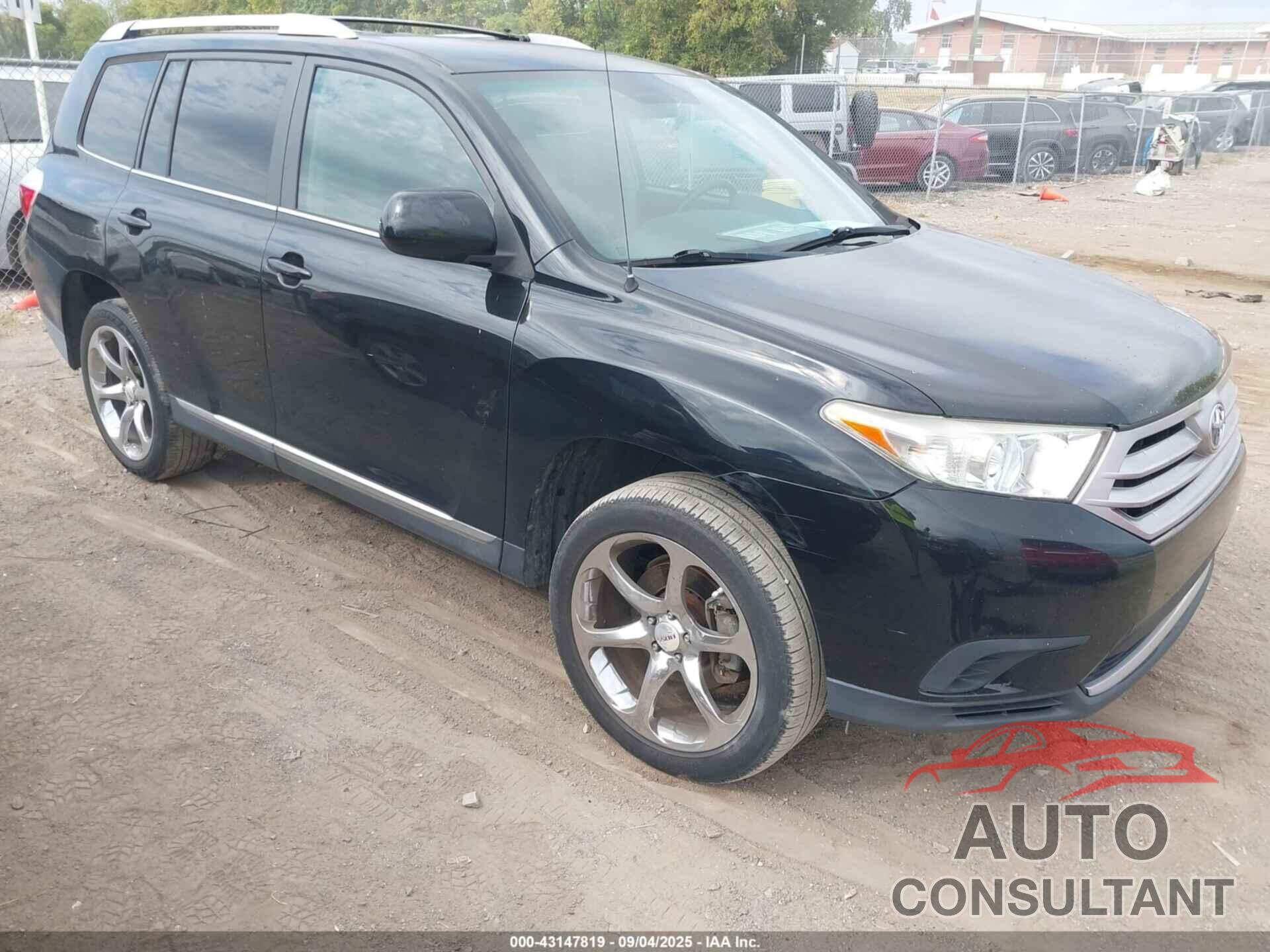 TOYOTA HIGHLANDER 2012 - 5TDZA3EH7CS025032