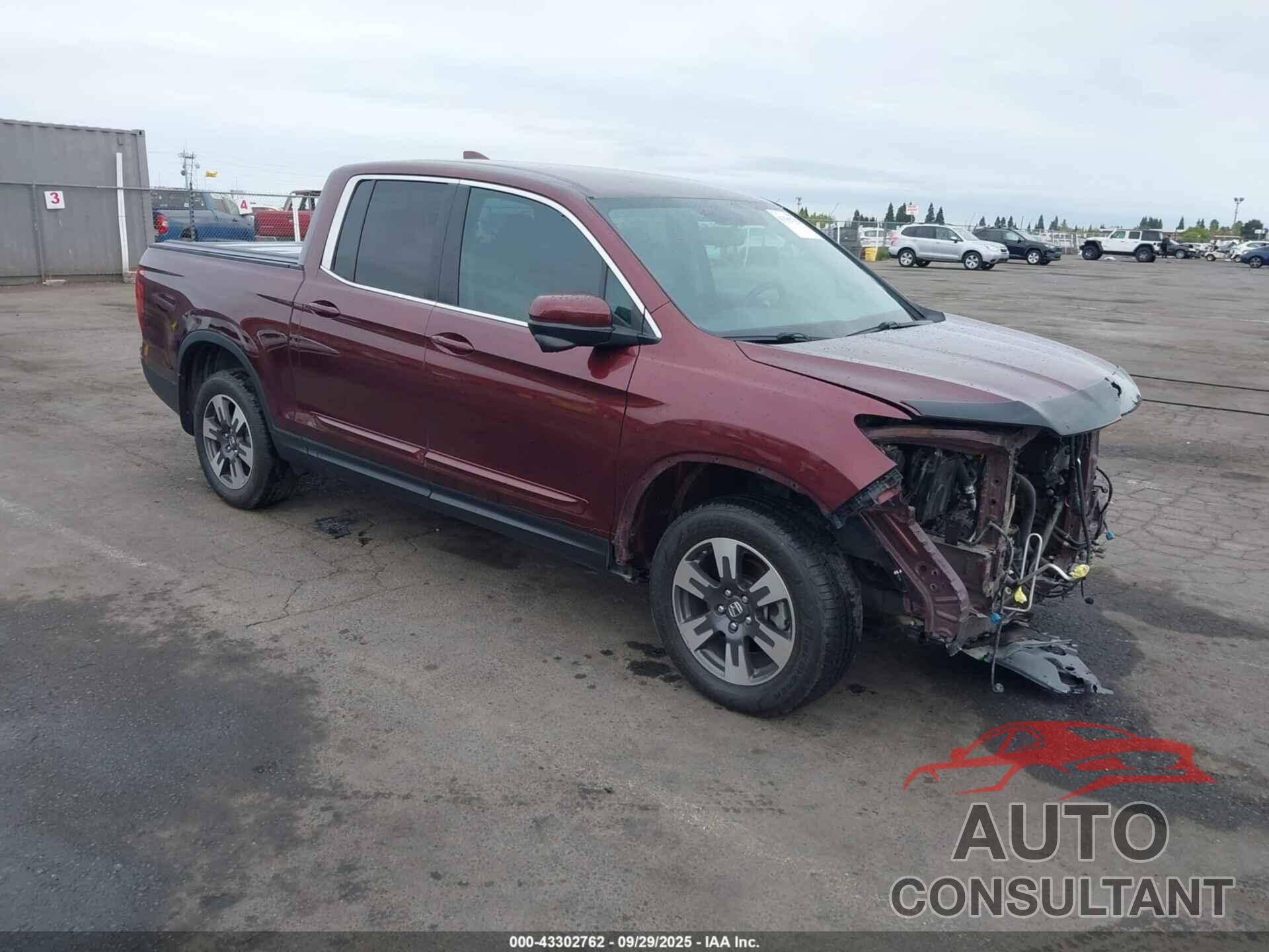 HONDA RIDGELINE 2017 - 5FPYK3F65HB020100