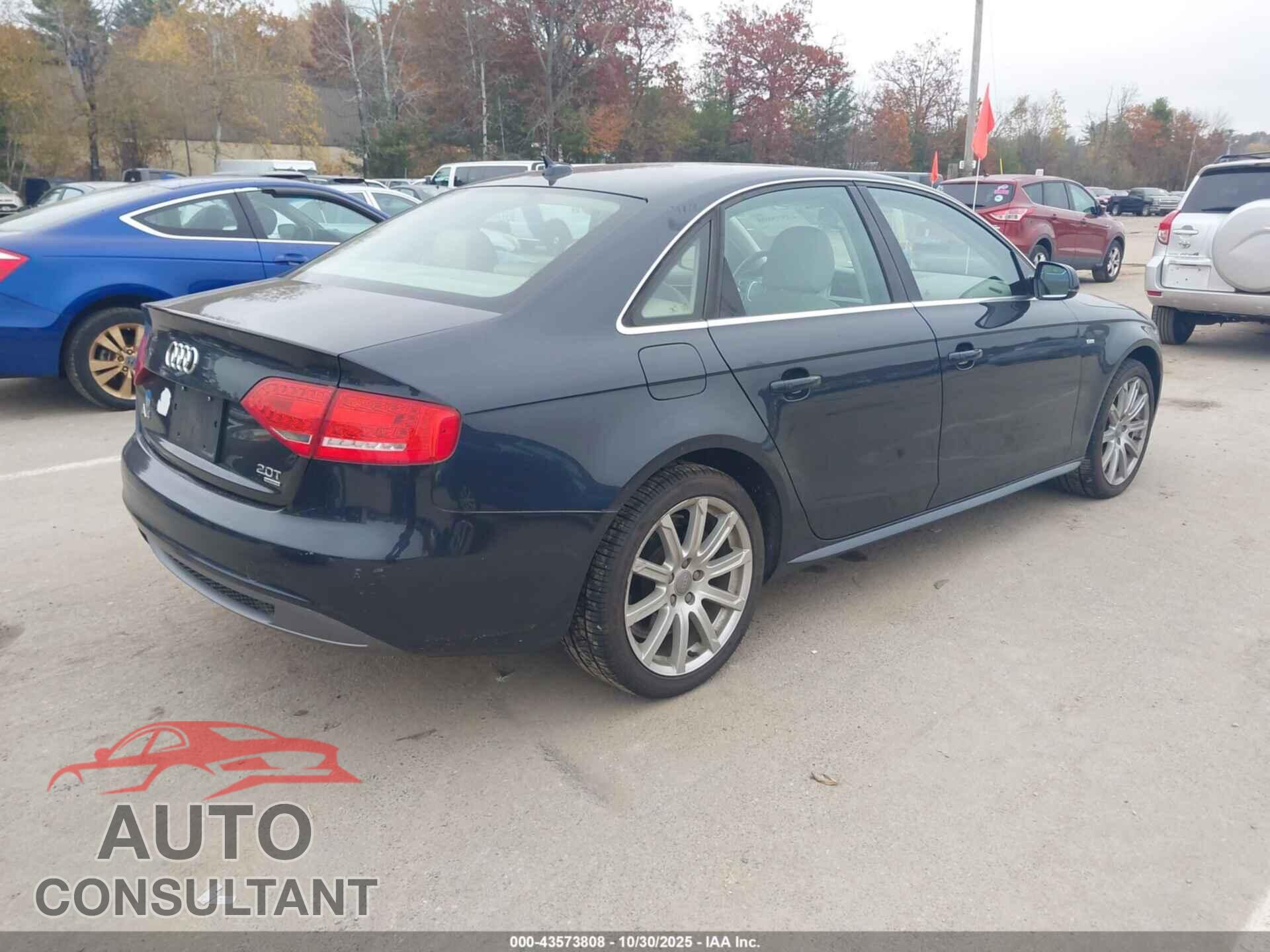 AUDI A4 2012 - WAUFFAFL3CA113176